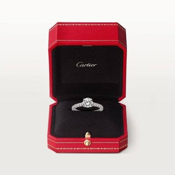 Cartier SOLITAIRE 1895 單鑽戒指:N4761400