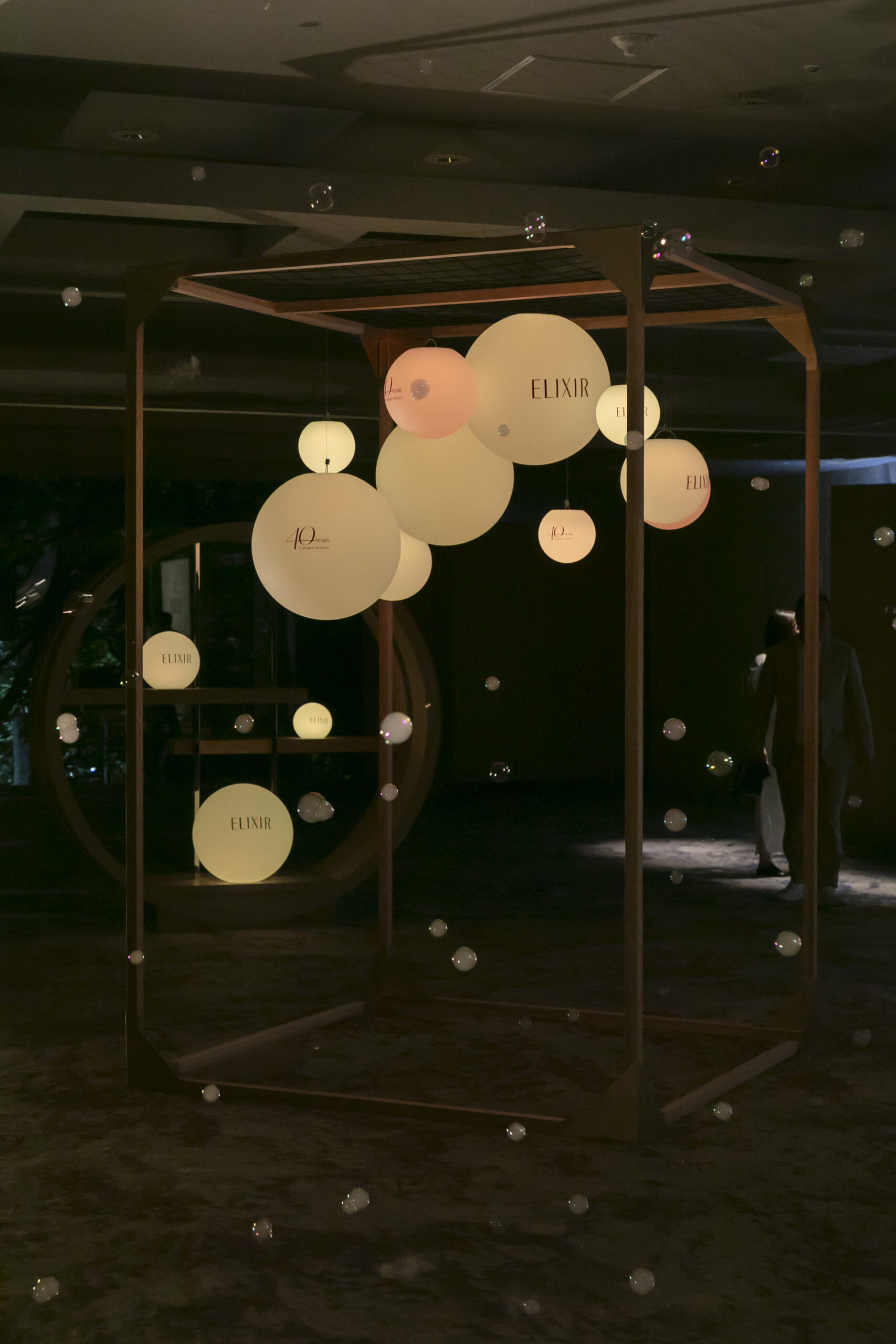 ELIXIR晚宴的膠原蛋白打卡區佈置精美