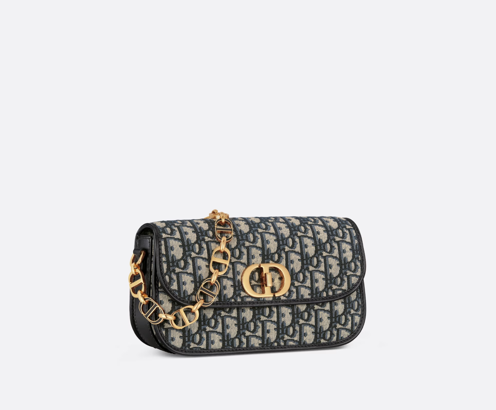 DIOR 30 Montaigne Avenue鏈帶小型手袋（Dior Oblique緹花面料） $29,000