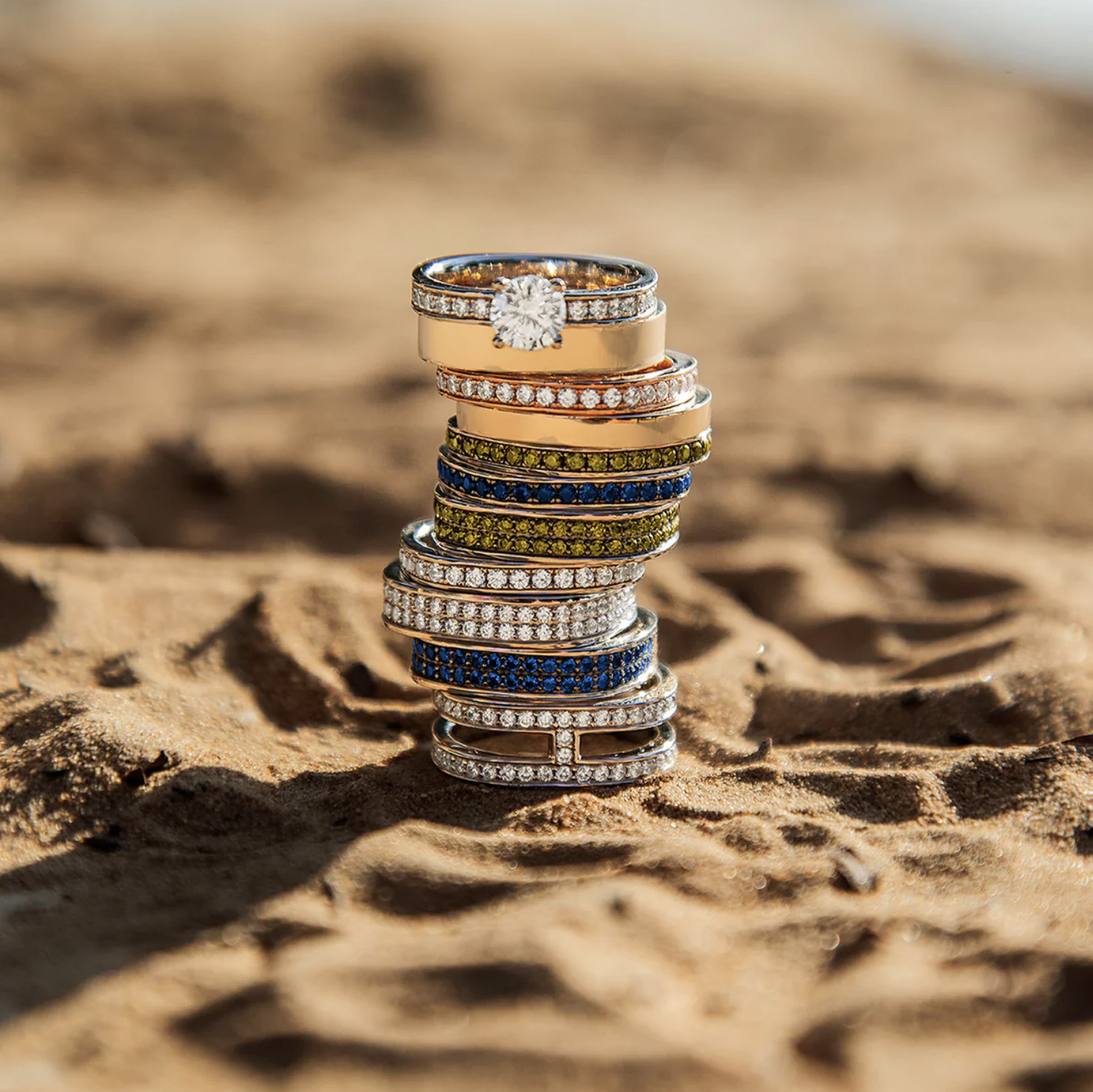 apmmonaco MONACO 密鑲圓鋯戒指 $750