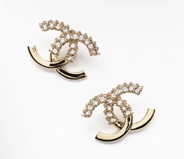 Chanel水晶金屬耳環 HK$4,900
