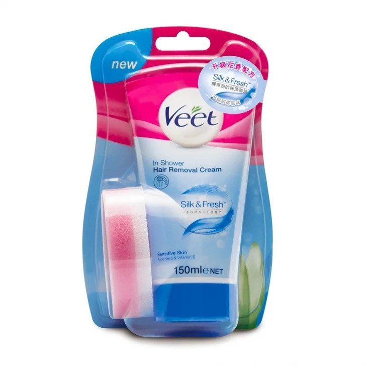 Veet沐浴用天然保濕脫毛乳霜(敏感肌) HK$109.9/150ml