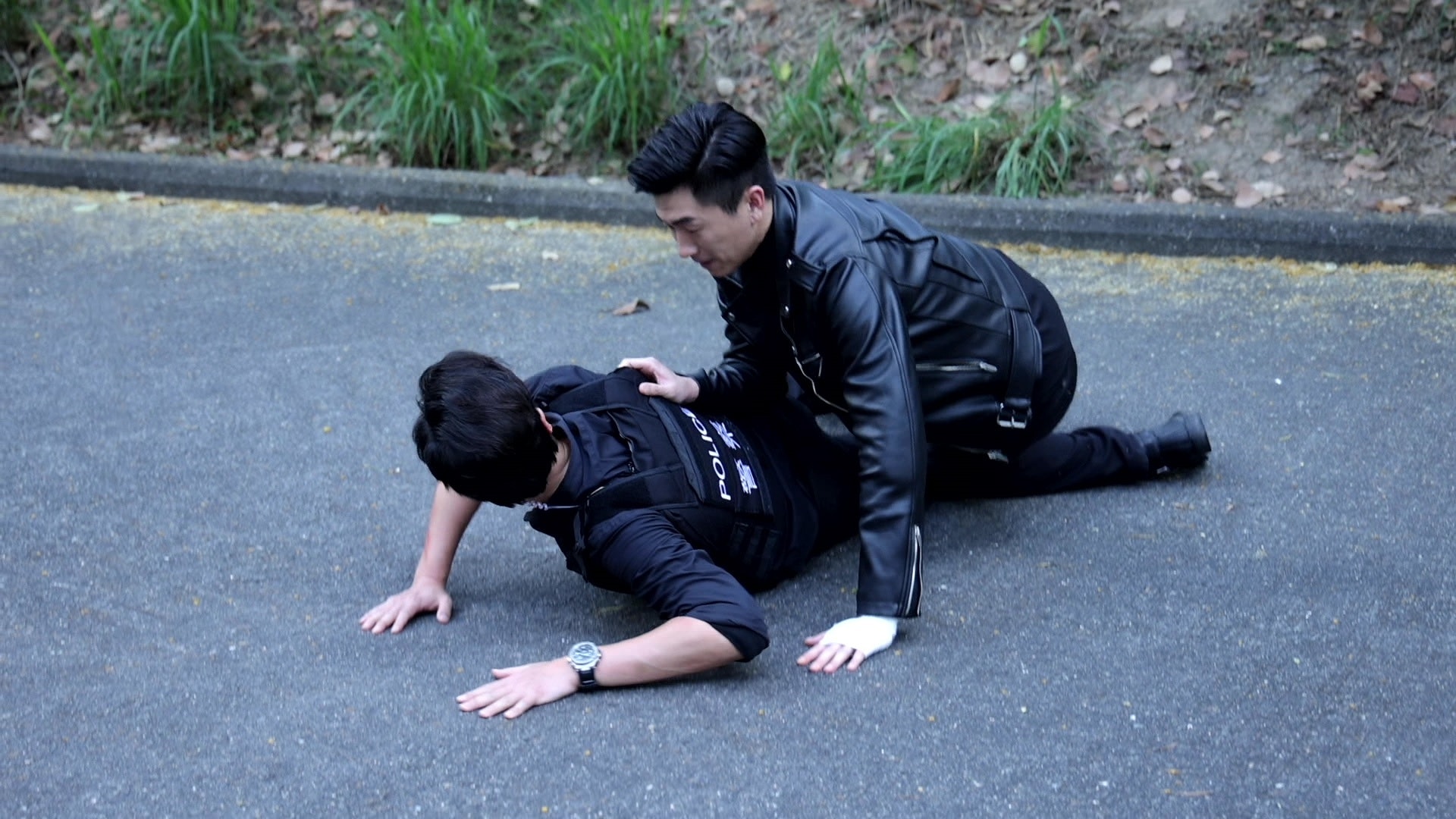 蕭正楠與馬貫東有不少動作戲。