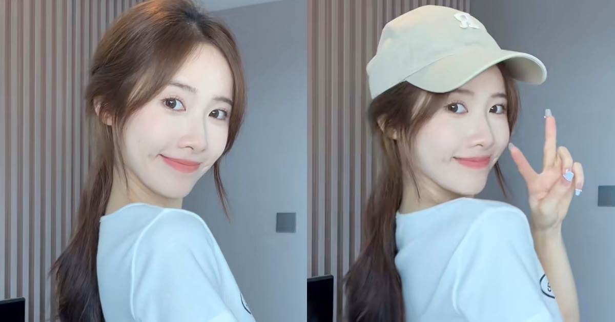 棒球帽髮型:慵懶低馬尾