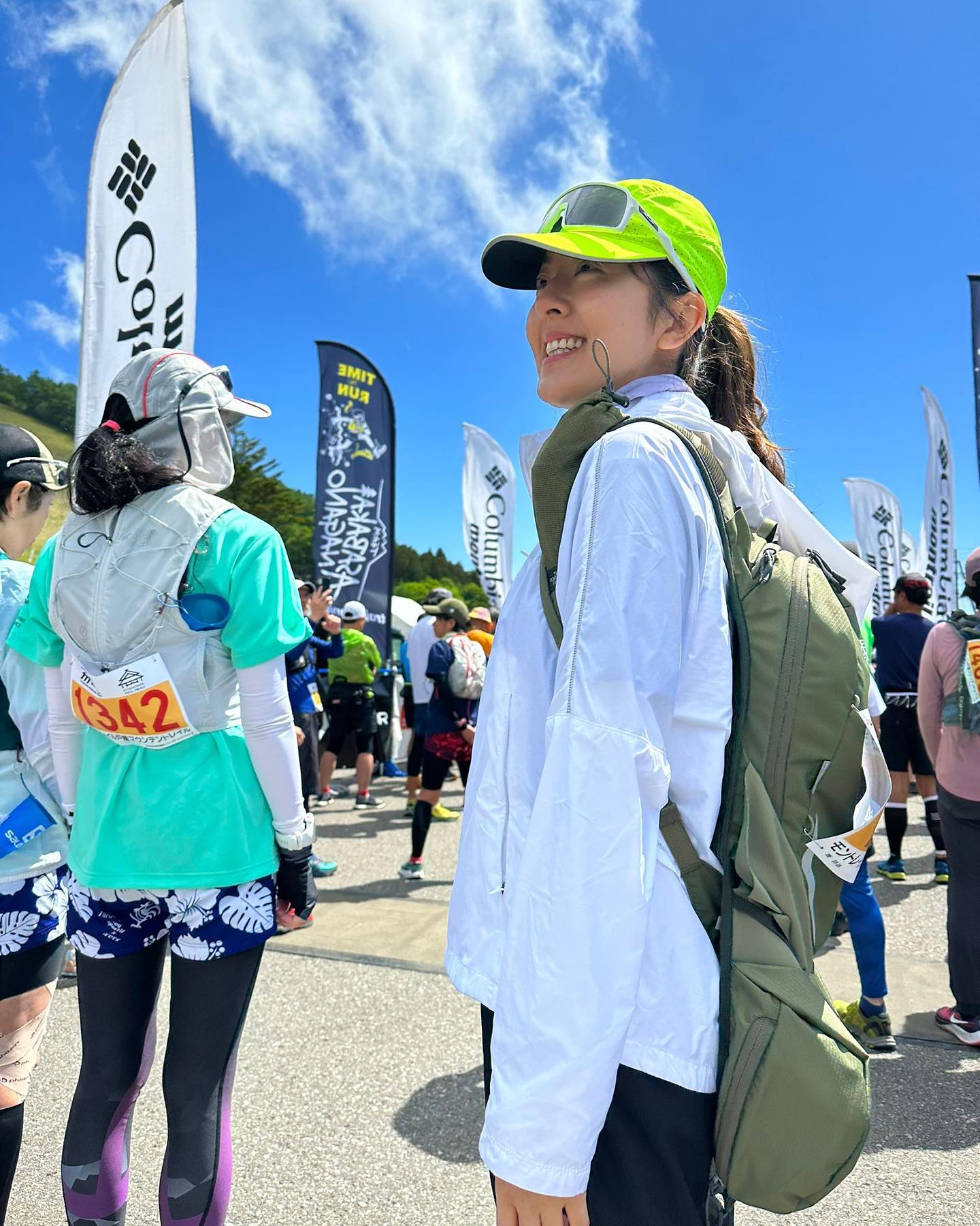 唐詩詠在日本參加長野路跑。