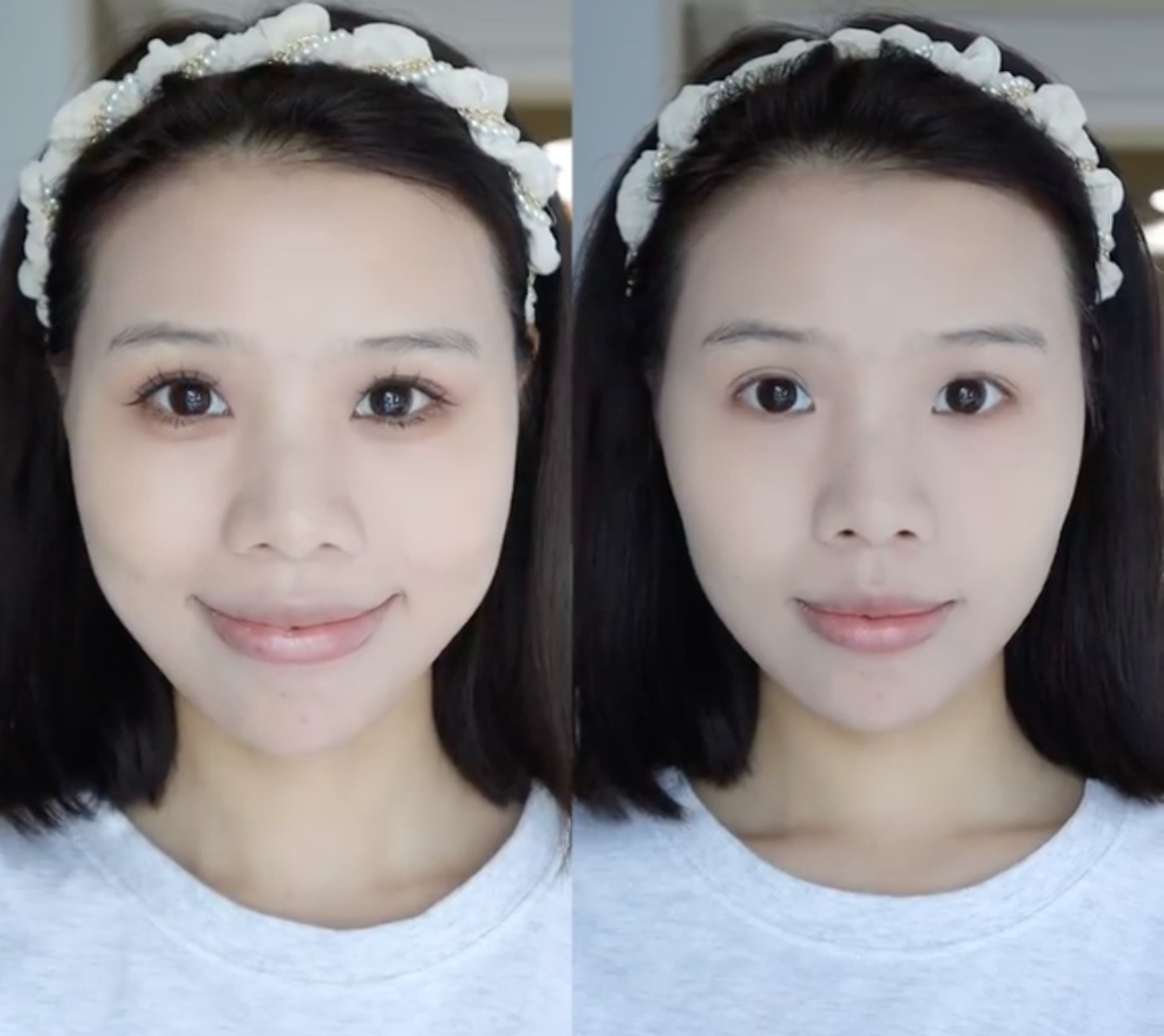 精緻放大眼妝。