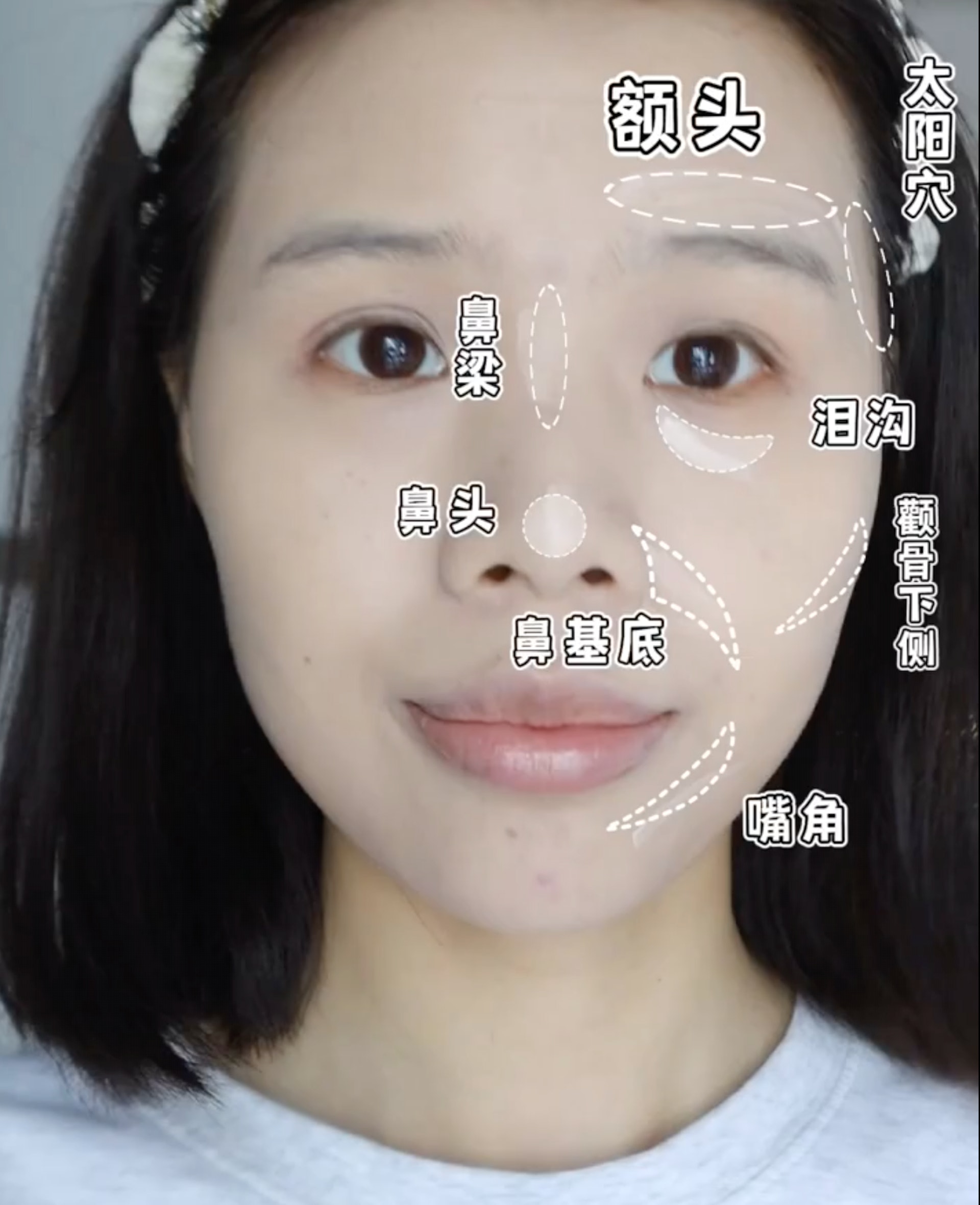 用液體柔光的高光,會比起粉狀高光更為合適。
