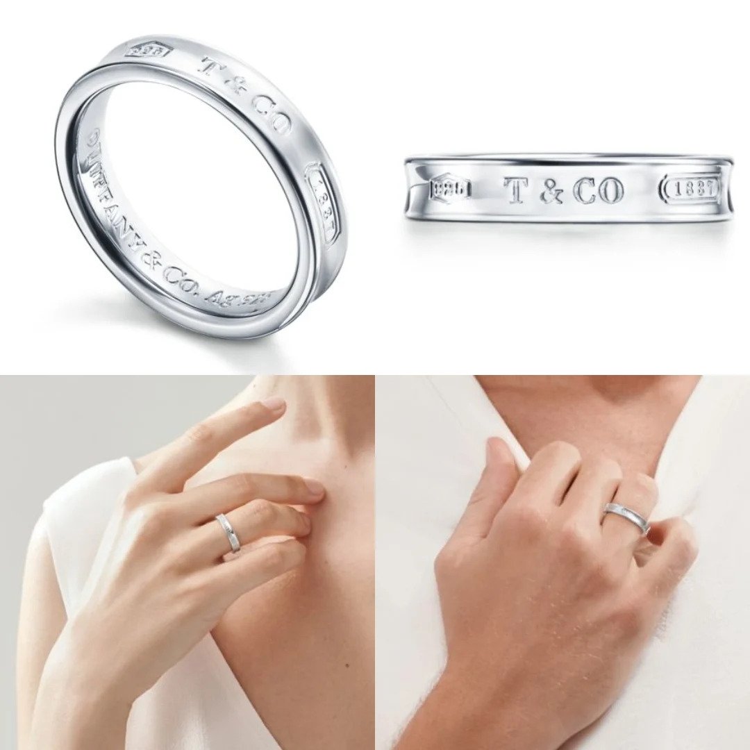 Tiffany & Co. 1837™ 純銀窄版戒指：60126372
