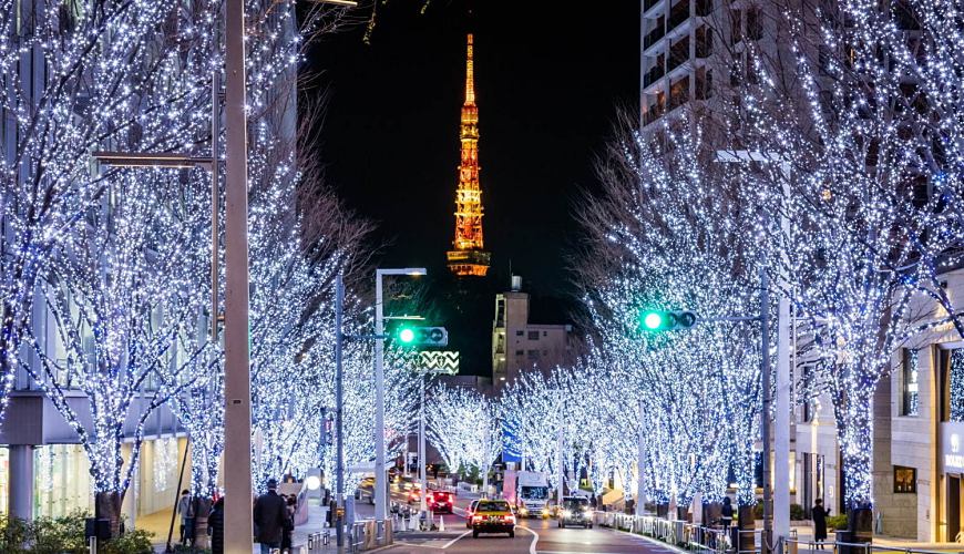 每年六本木之丘的聖誕點燈「Roppongi Hills Christmas」都會成為東京最熱門欣賞燈飾的地點之一
