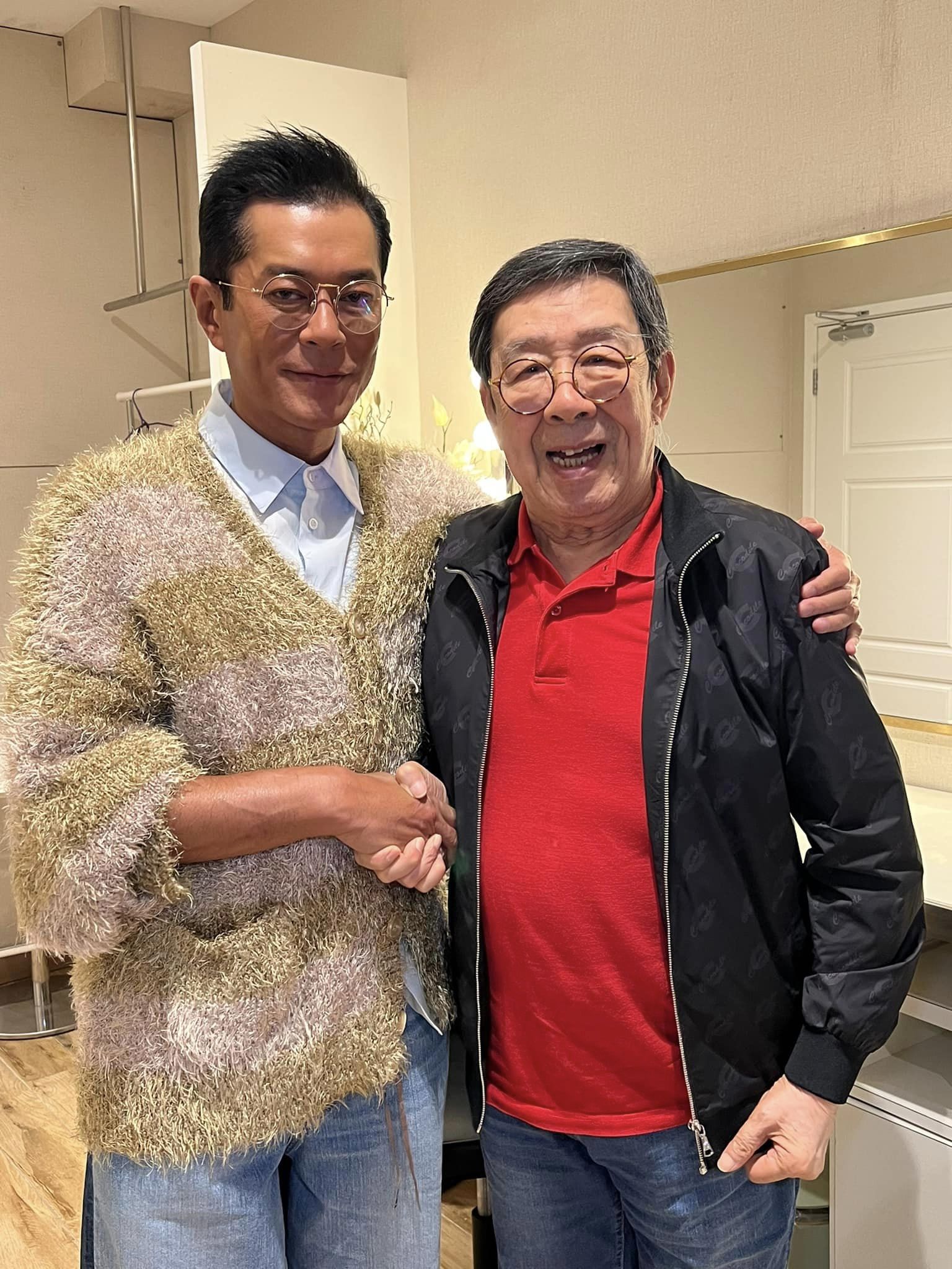 古天樂與修哥胡楓合照