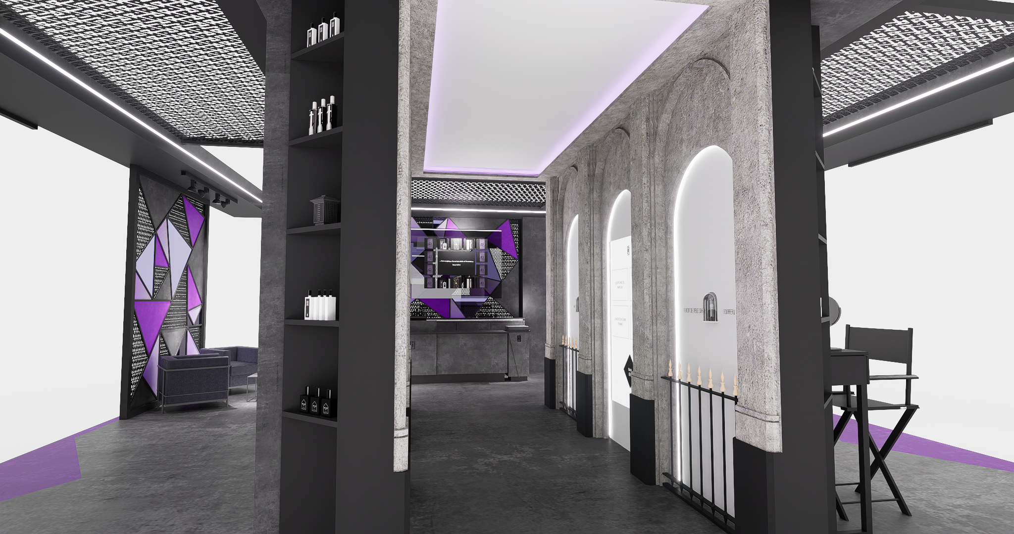 巴黎皇家宮殿展區猶如進入了時光隧道，細味Serge Lutens的藝術文化故事。