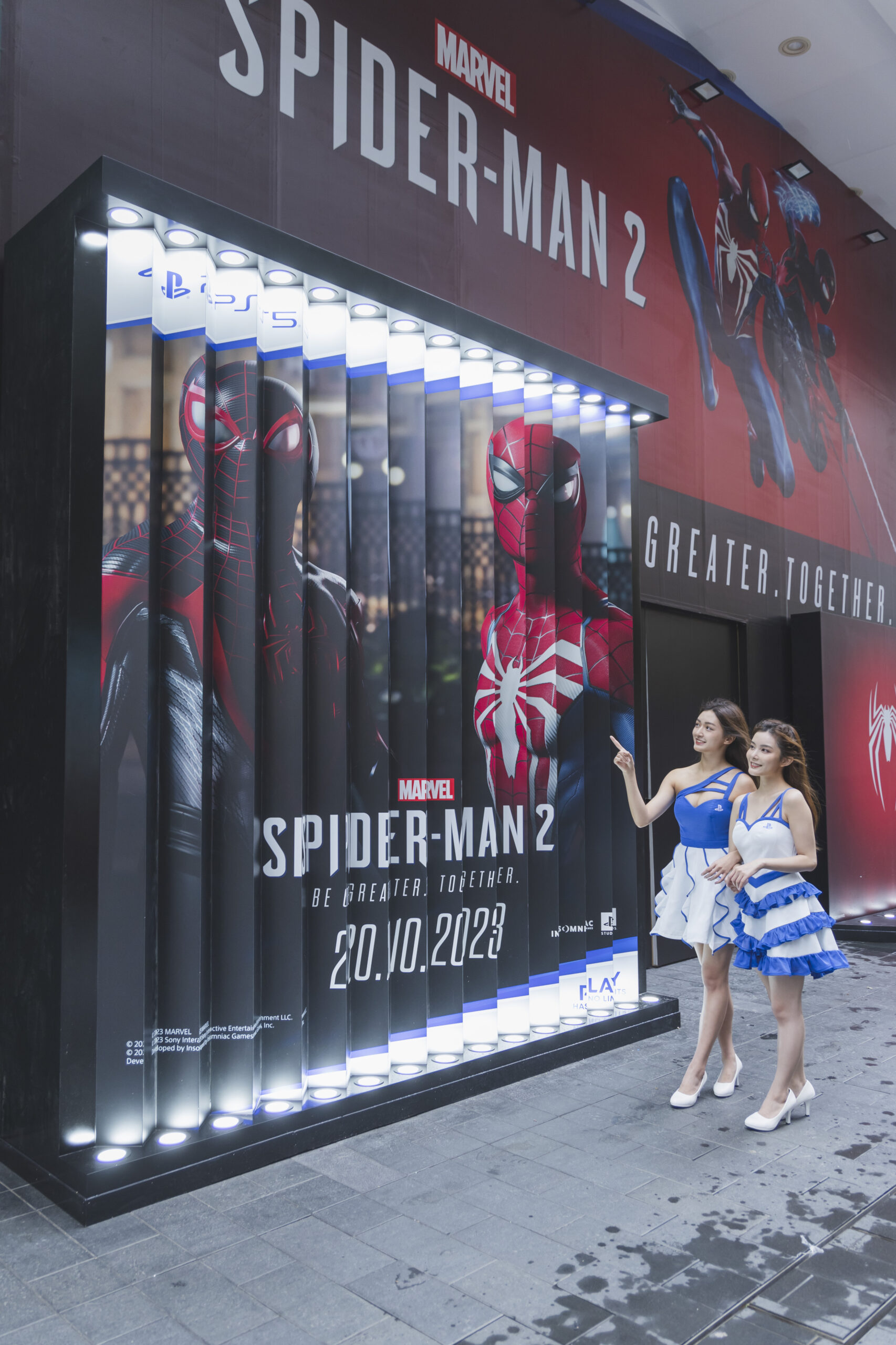 現場設有多個打卡位供粉絲影相留念，