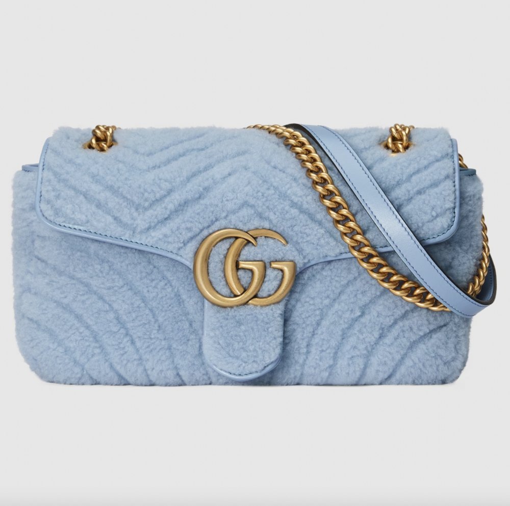 Gucci GG Marmont Small Shoulder Bag 藍色款 US$3,490(約HK$27,287)