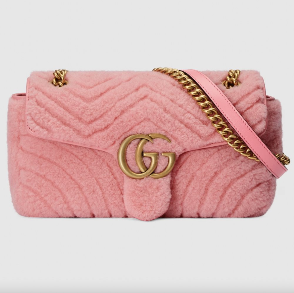 Gucci GG Marmont Small Shoulder Bag 粉紅色款 US$3,490(約HK$27,287)