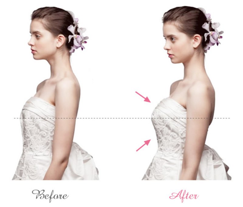 如果Girdle拉力足夠的話有效將厚背、小肚腩變得平坦,令腰線更明顯。