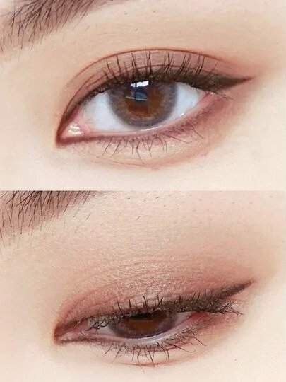 睫毛膏增加眼妝細節。