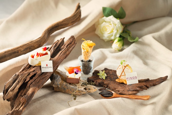 法國香梨金寶脆筒配檸檬乾及柚子珍珠。