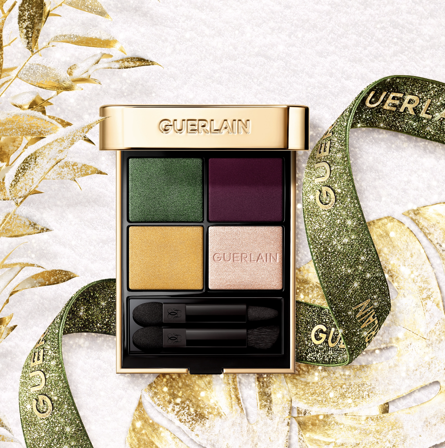 Guerlain OMBRES G鎏金四色眼影組合879（銀沙虎紋）$820