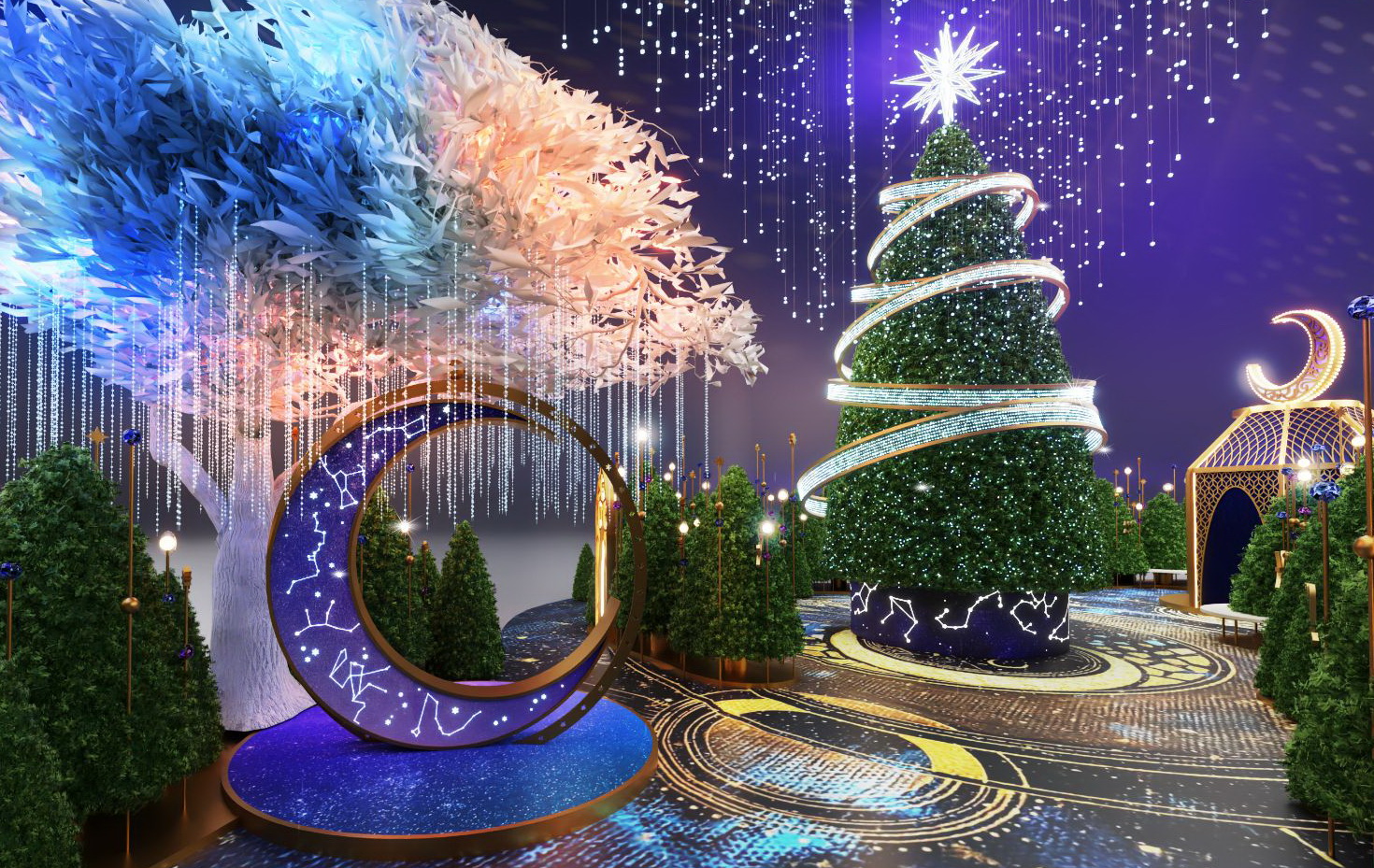 YOHO MALL x 冬日呈獻沉浸式光影星願之旅 - 星語夜