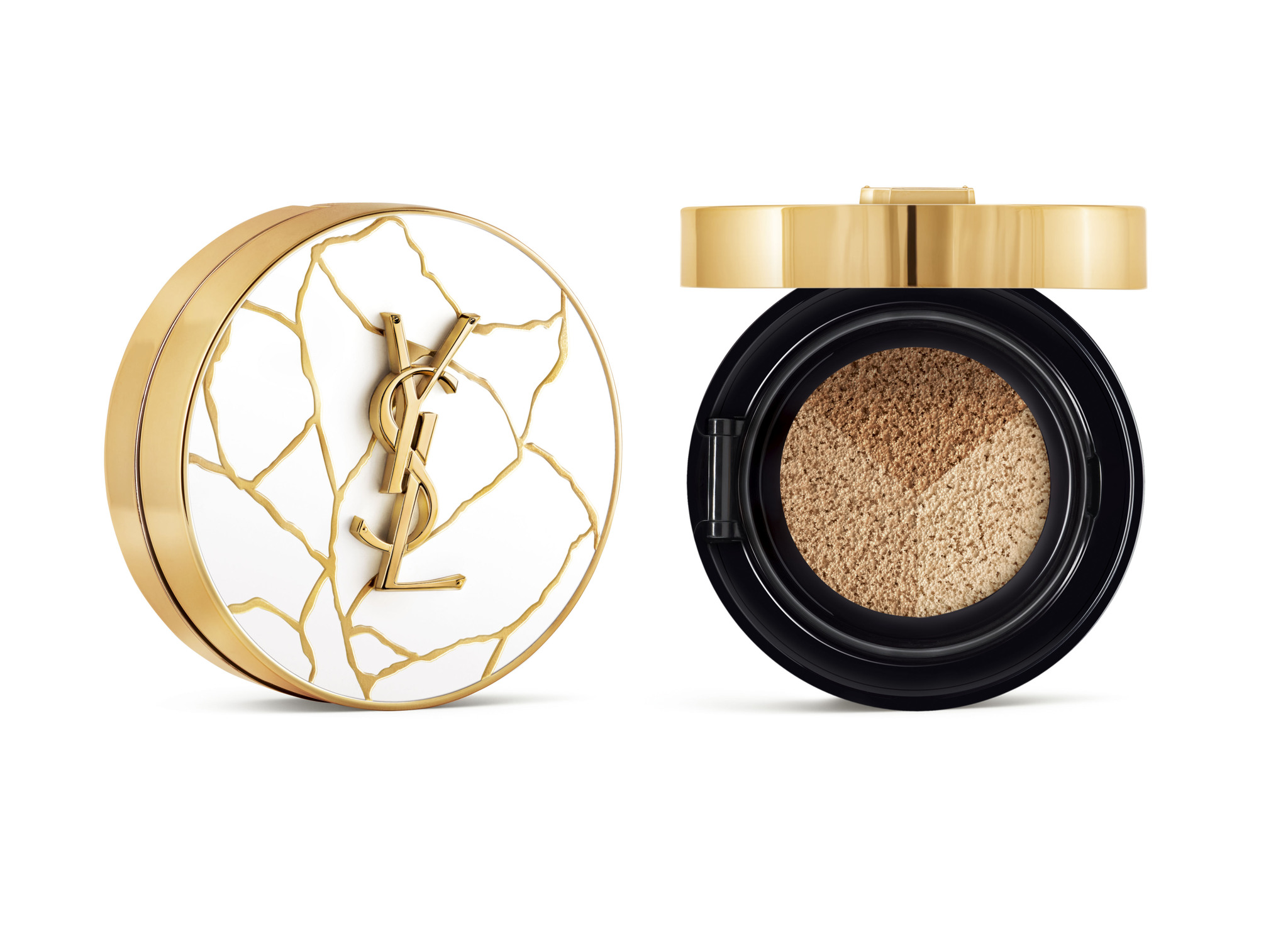 YSL BEAUTÉ 輕透無重羽毛三色高光氣墊 HK$670