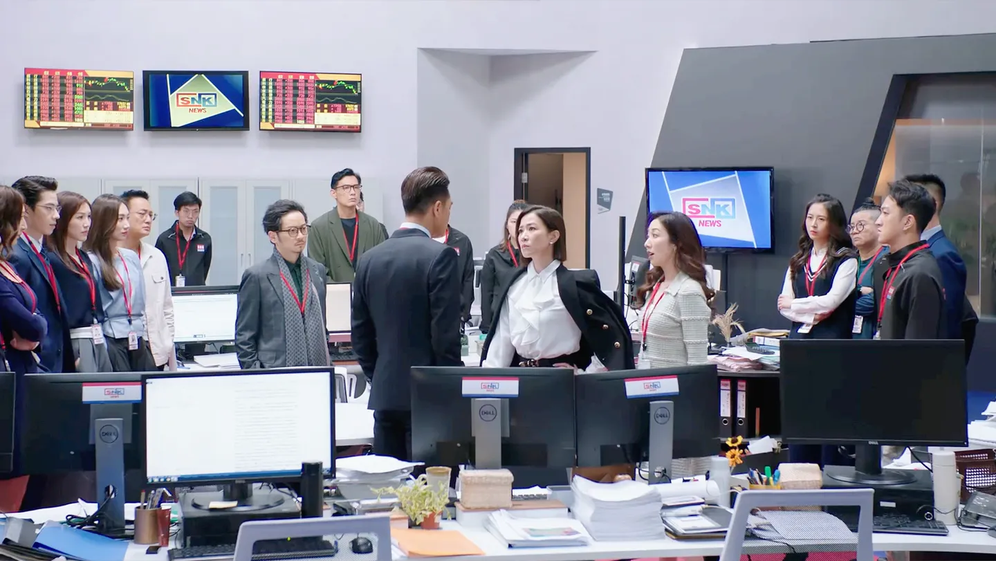 Man姐(佘詩曼 飾)與George(馬國明 飾)掀起辦公室政治。