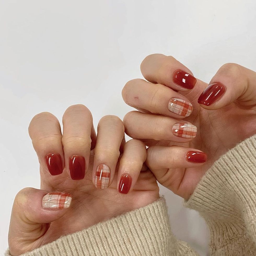 紅色格紋
