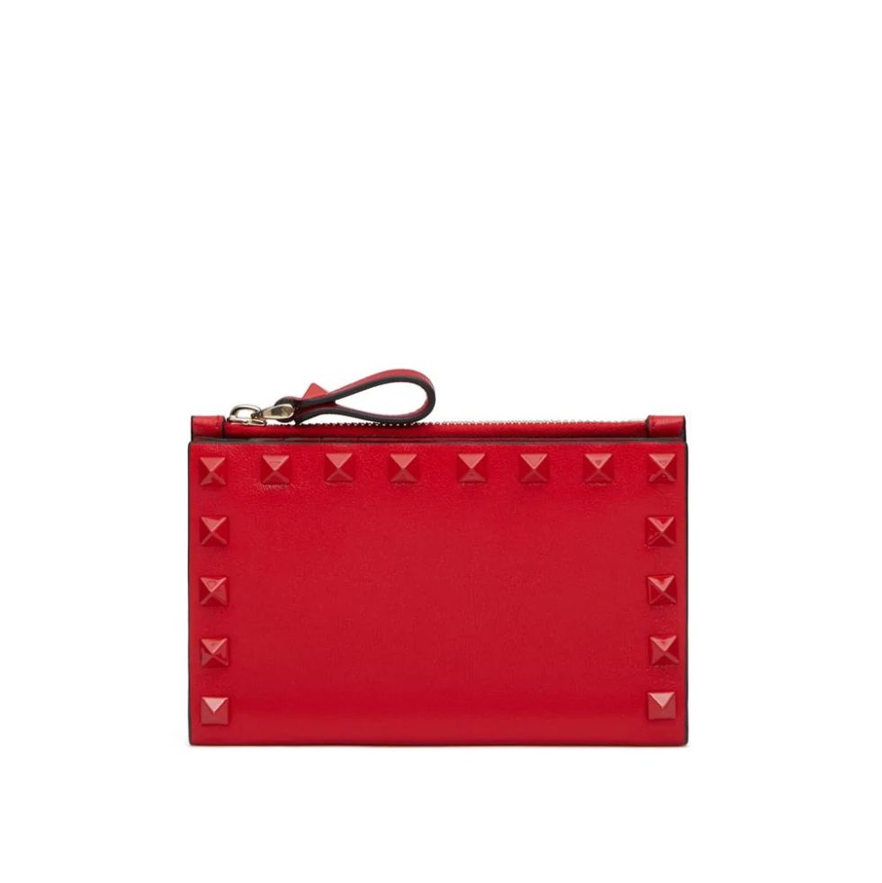 Valentino Garavani Rockstud 拉鍊短夾 HK$4,200