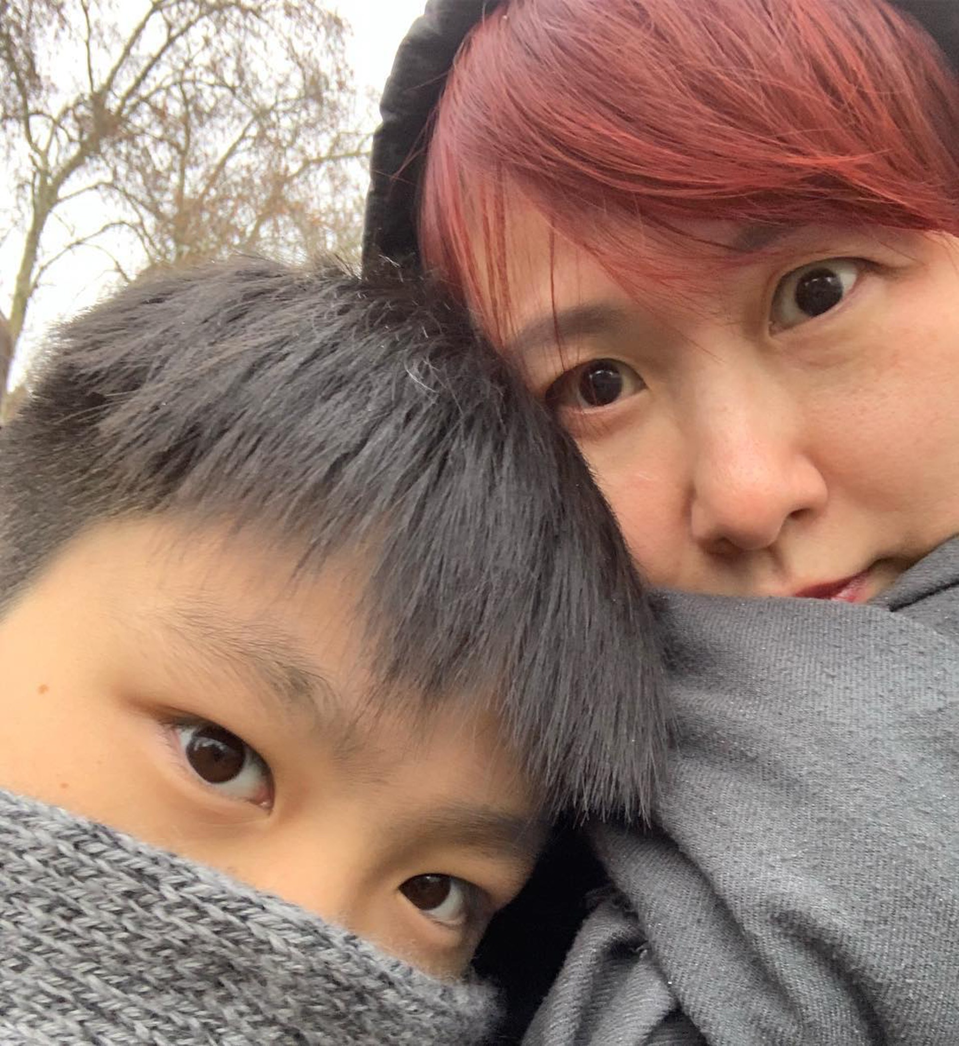 湯寶如與賽車手男友育有一子但未結婚。