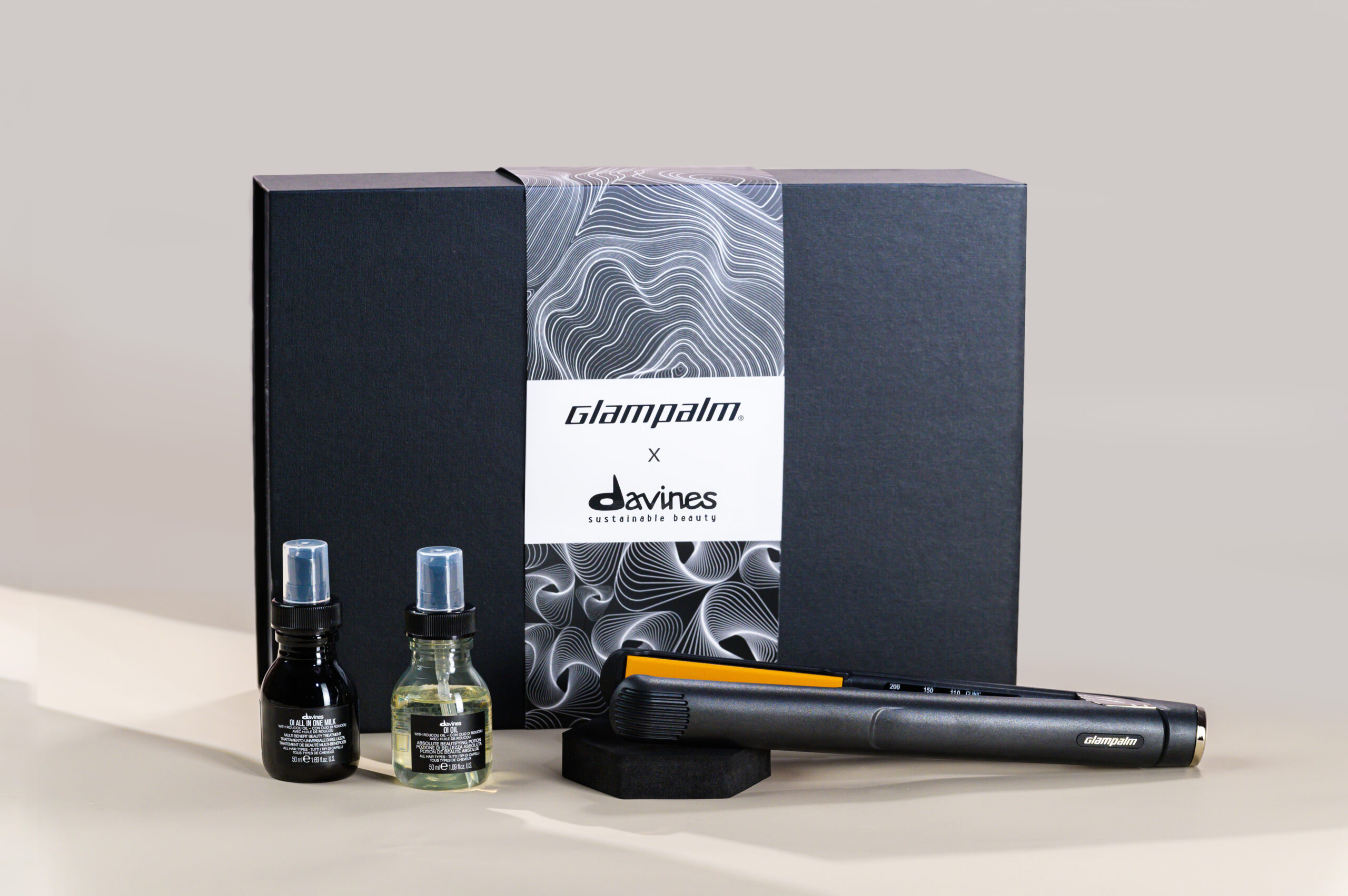 Glampalm X Davines GP225專業2合1震動修護亮澤造型套裝 $2,389
