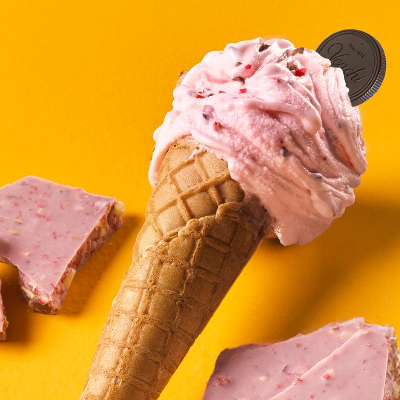 Venchi 獨家限定紅桑子玫瑰口味