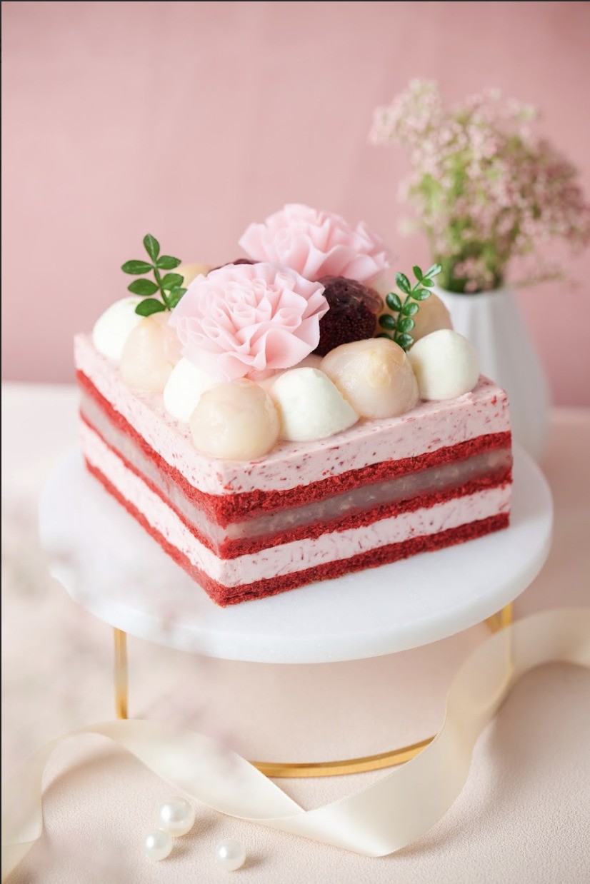 荔枝西瓜蛋糕。