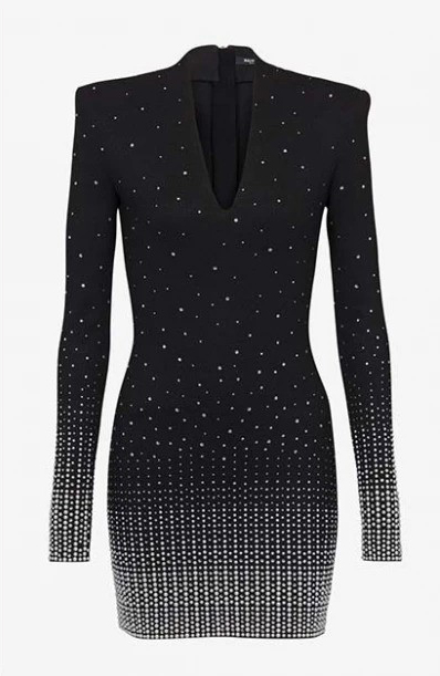 Balmain珍珠水晶刺繡針織洋裝 HK$38,500