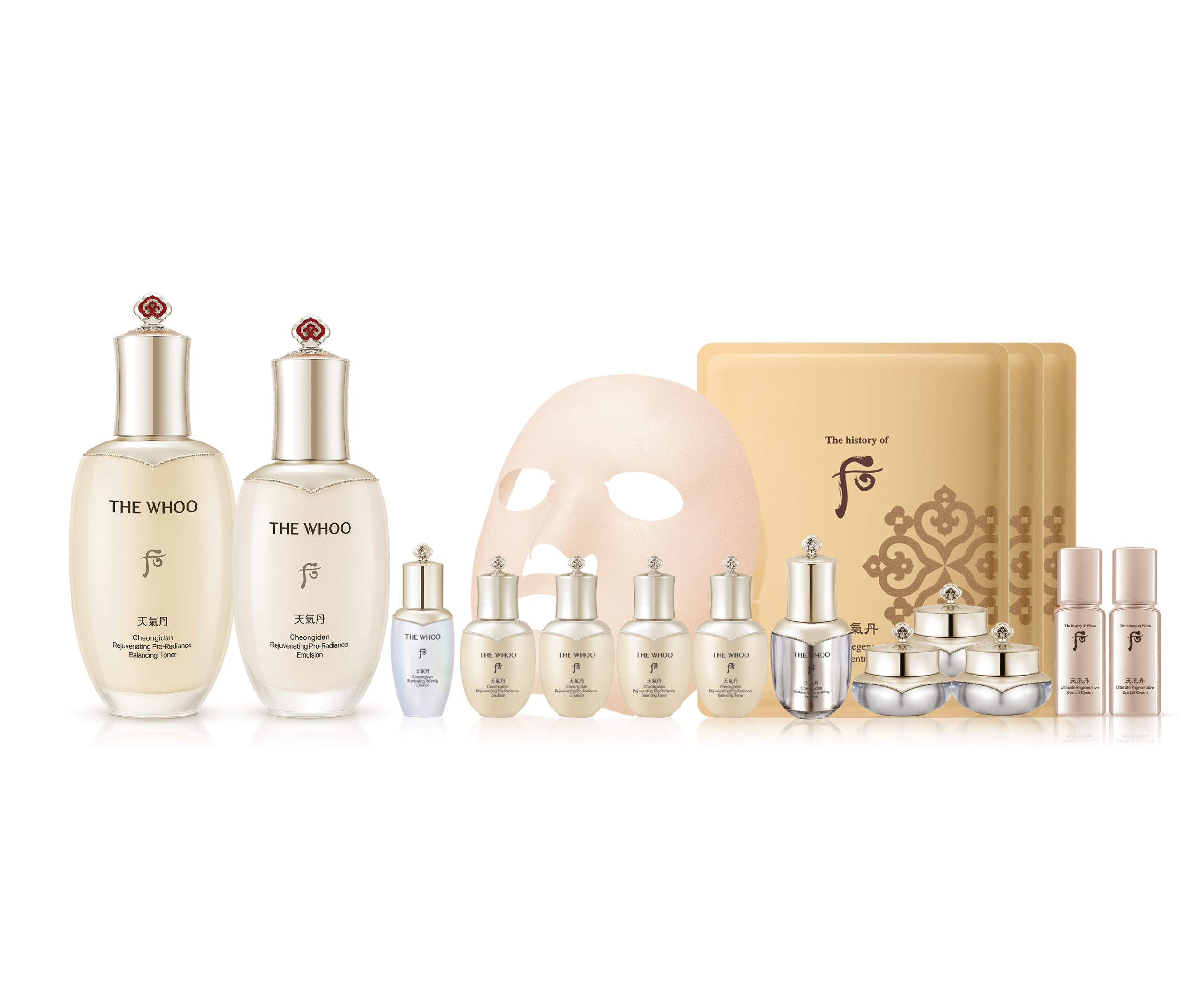 The history of Whoo 天氣丹 光耀煥活緊顏滋養水乳套裝 $1,640(價值$5,035)