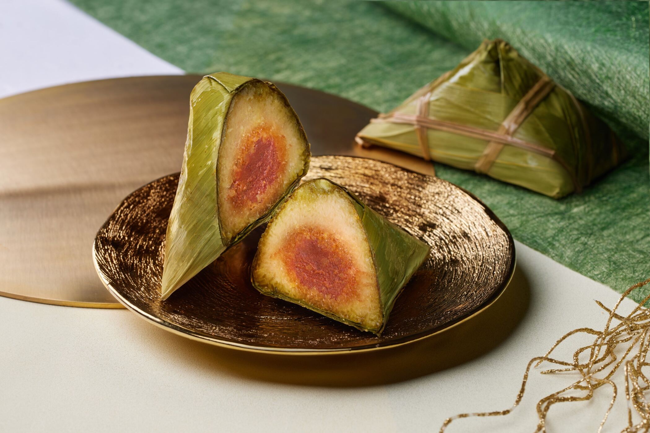 陳皮豆沙鹼水糉。