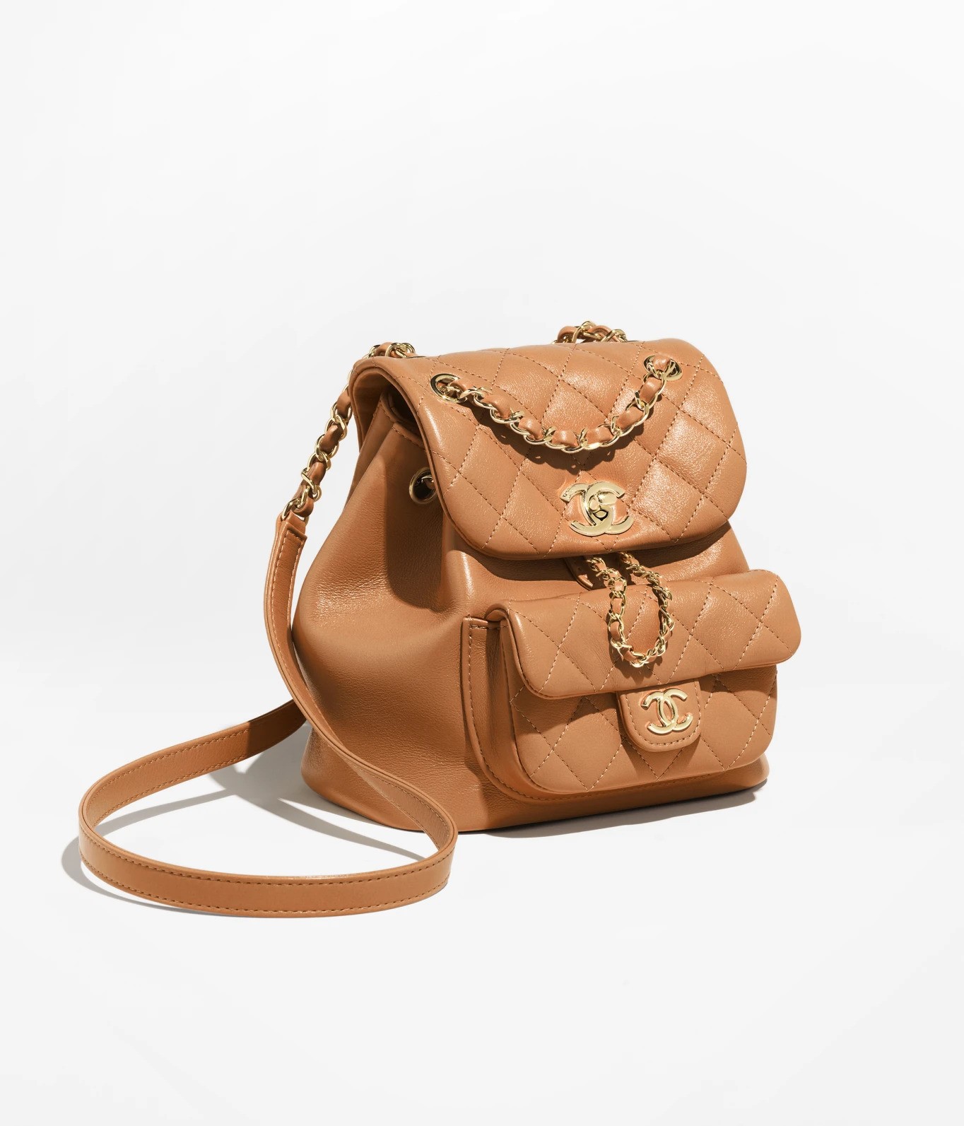 這款背囊以駱駝色為設計，形象鮮明。