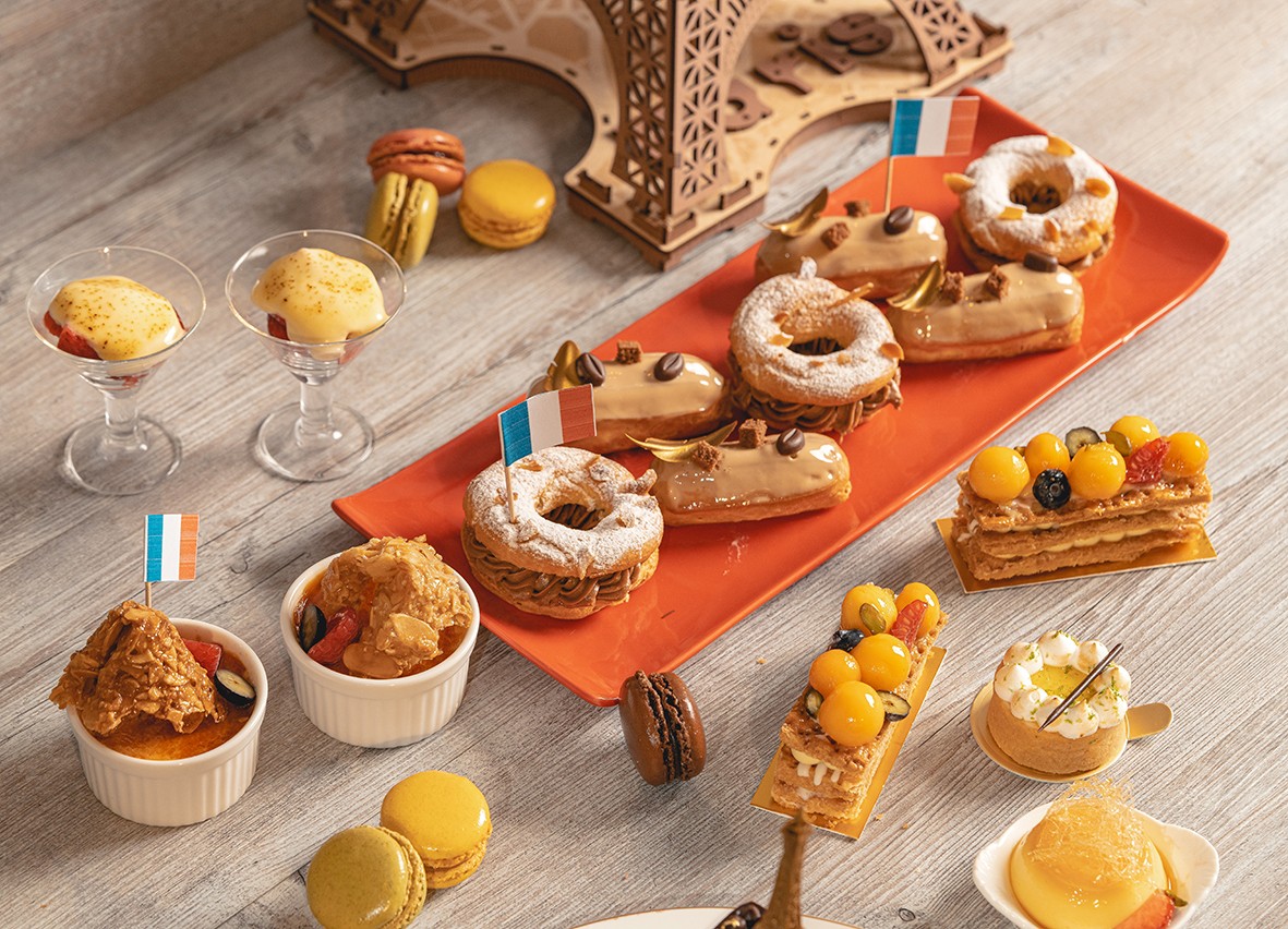 多款巧手精製正宗法式甜點。