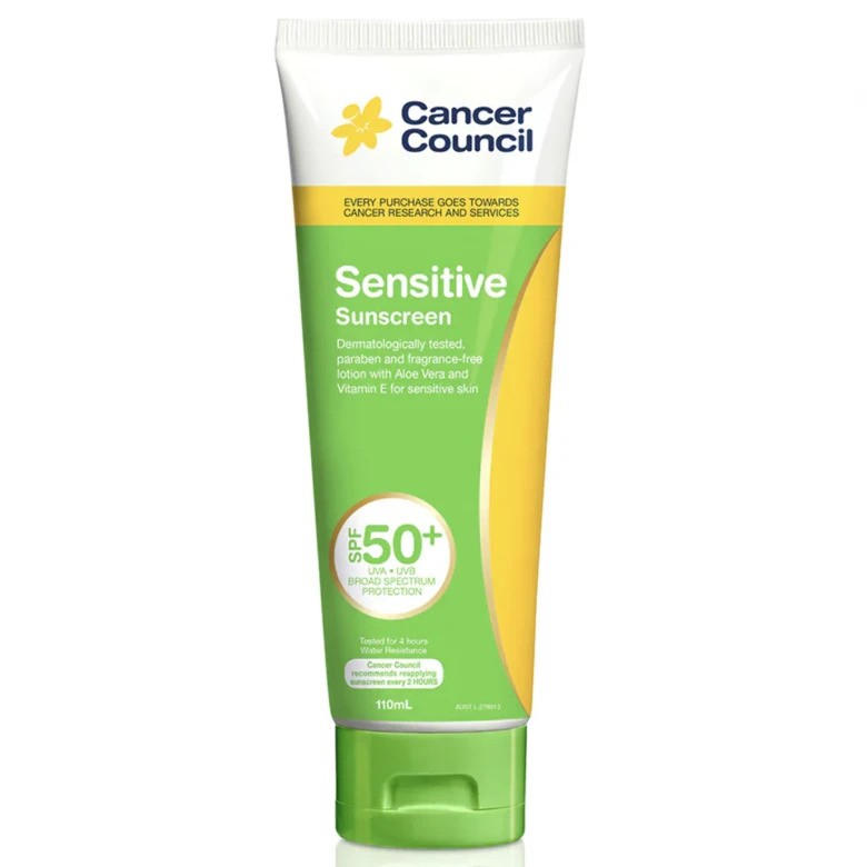 Cancer Council Sensitive Sunscreen 澳洲防癌協會敏感型防曬霜SPF50+ HK$129
