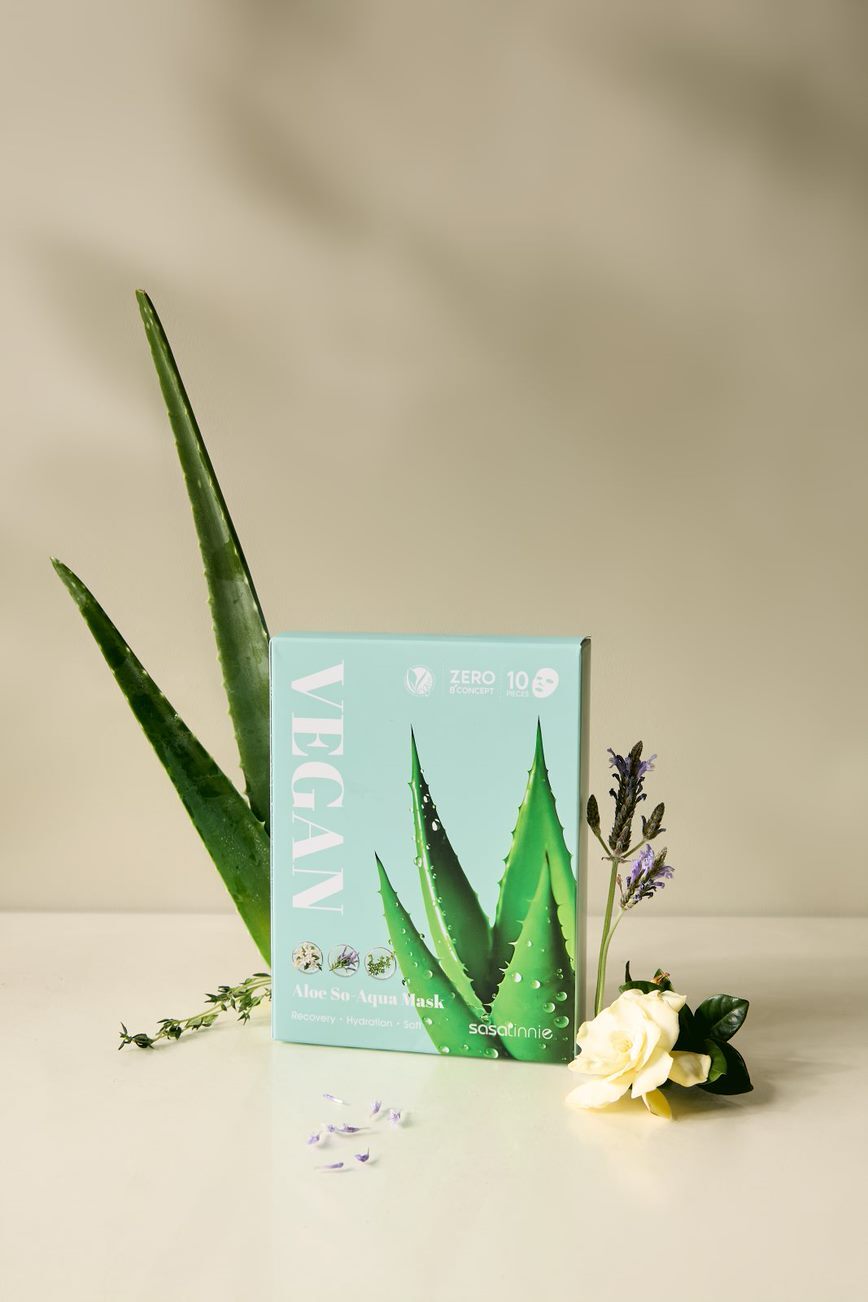 sasatinnie蘆薈修護保濕面膜 HK$148/10片