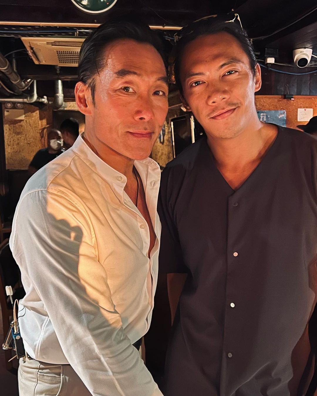 張文傑與《古惑仔》的「烏鴉」張耀揚合照。