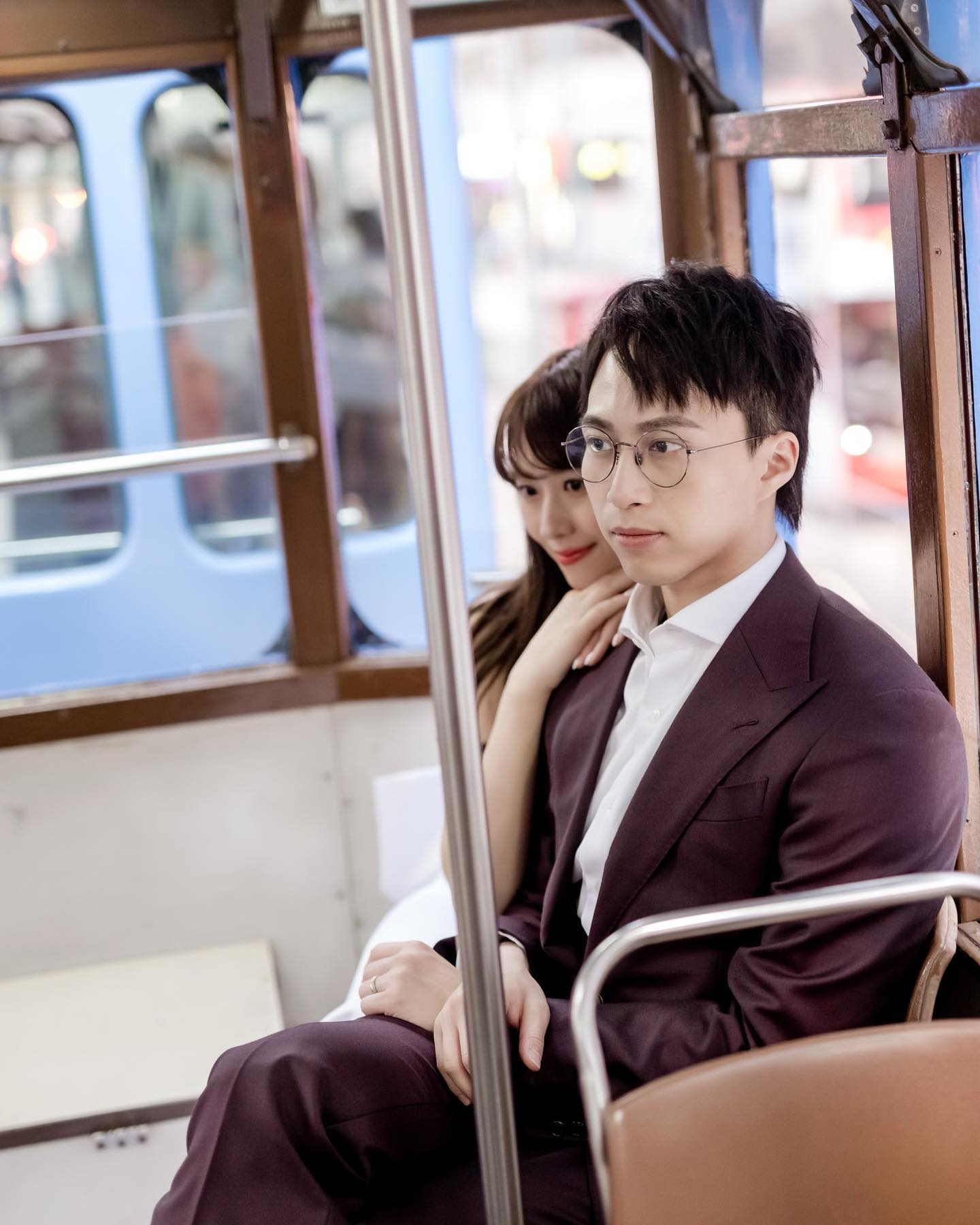 吳業坤拍攝婚紗照，其中一個景點就是電車！