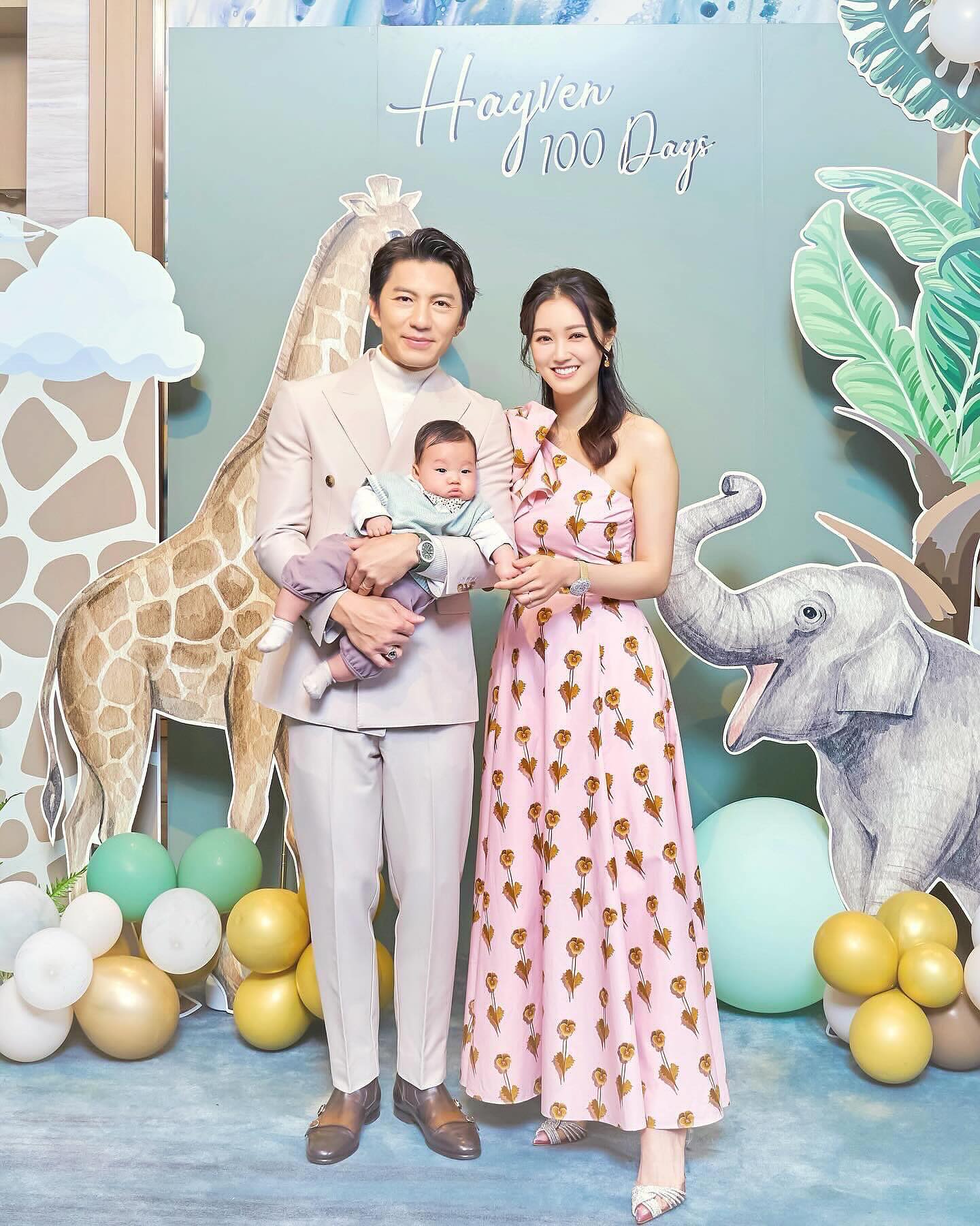 張寶兒與袁偉豪於2020年結婚，去年誕下兒子袁咕碌，轉眼間已經7個月大了。