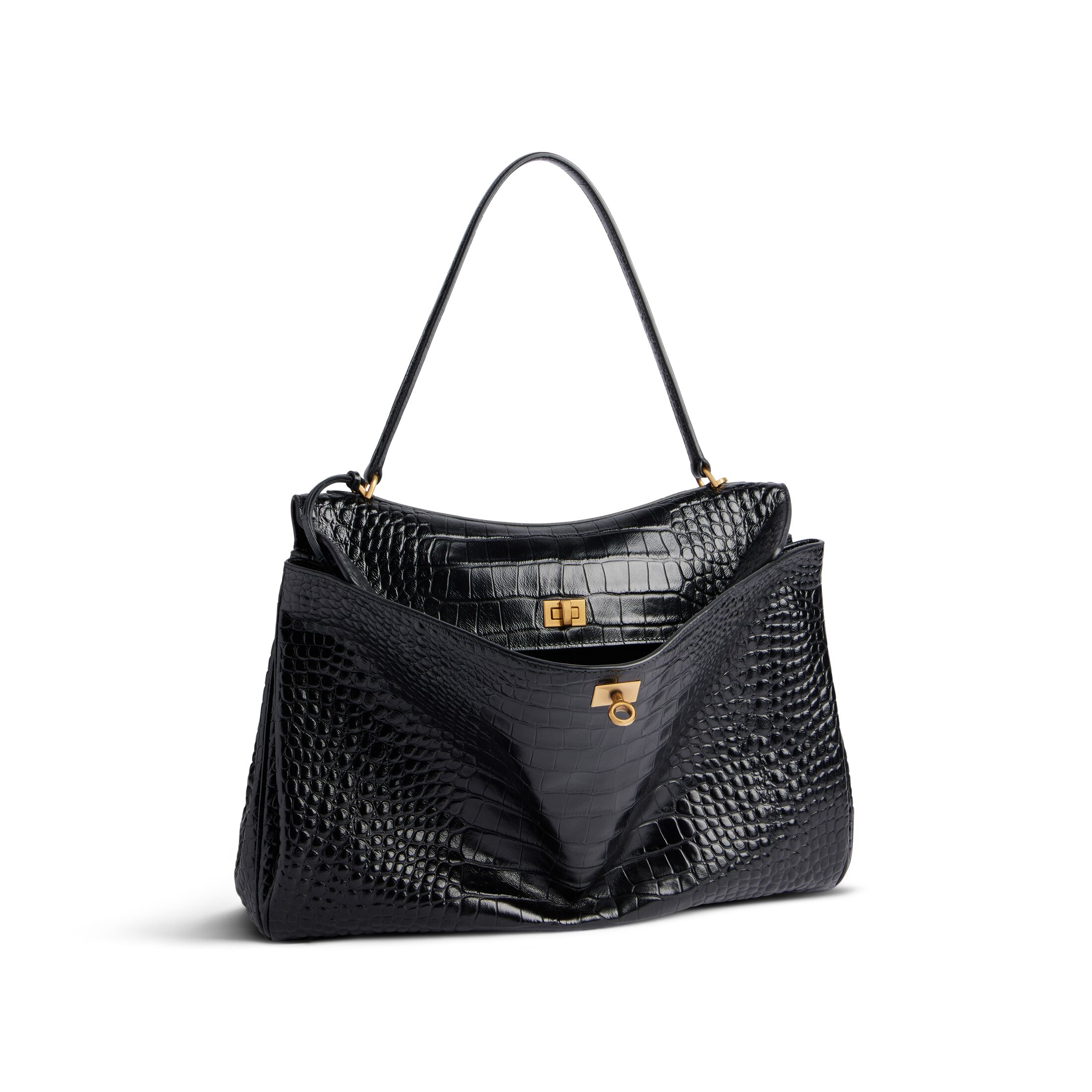 Balenciag Women’s Rodeo Large Handbag Crocodile Embossed $45,000 