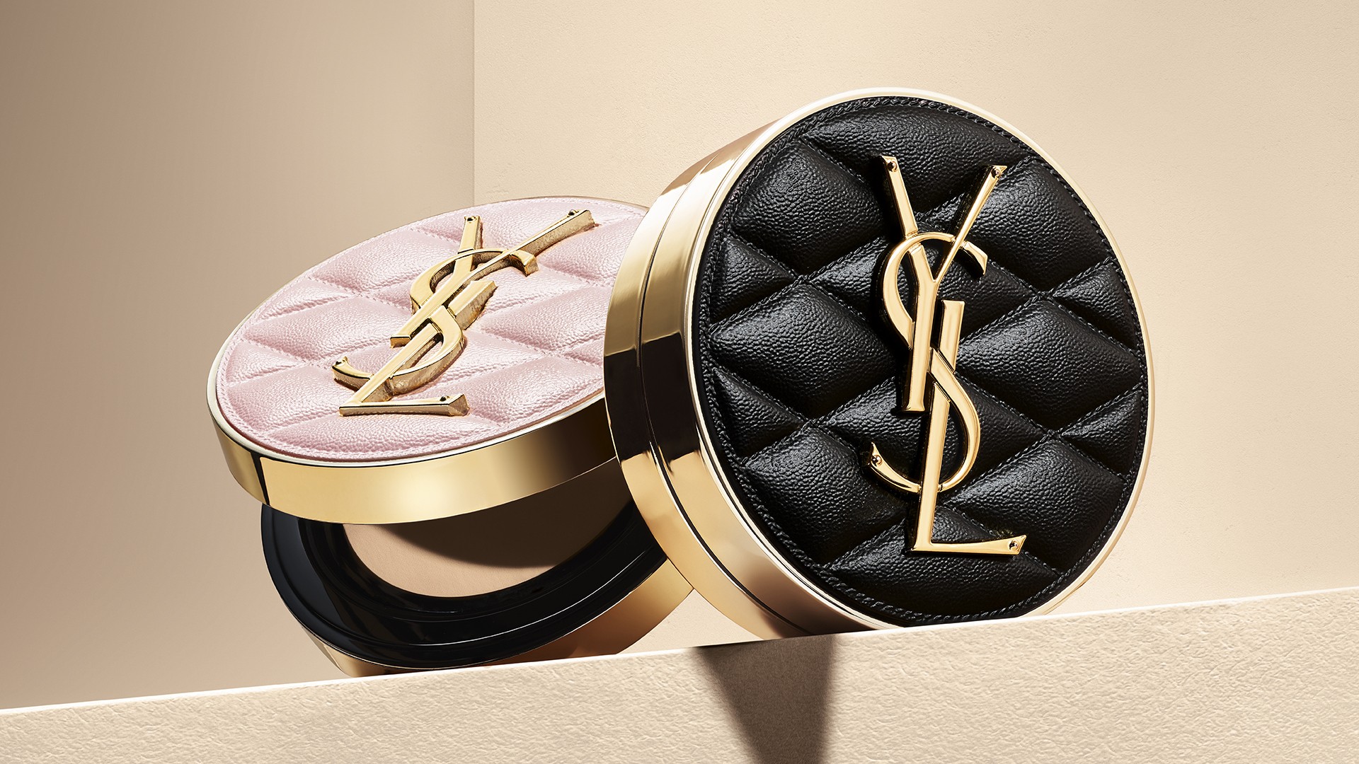 YSL限量版菱格皮紋氣墊粉底 HK$670