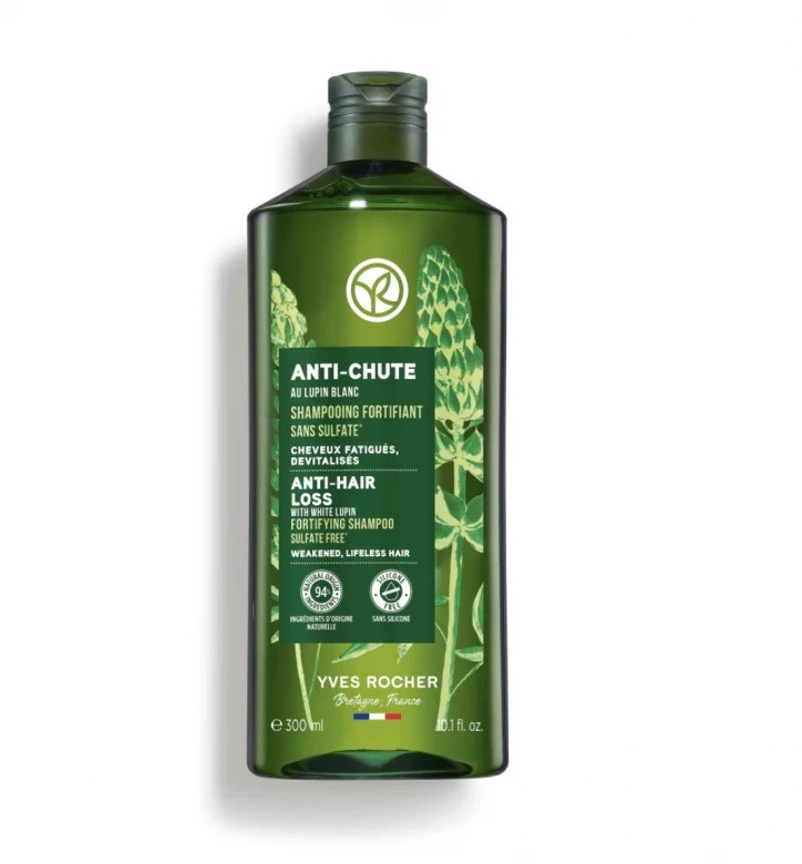 Yves Rocher Anti-Hair Loss With White Lupin Fortifying Shampoo 防脫髮洗髮露 HK$155/300ml