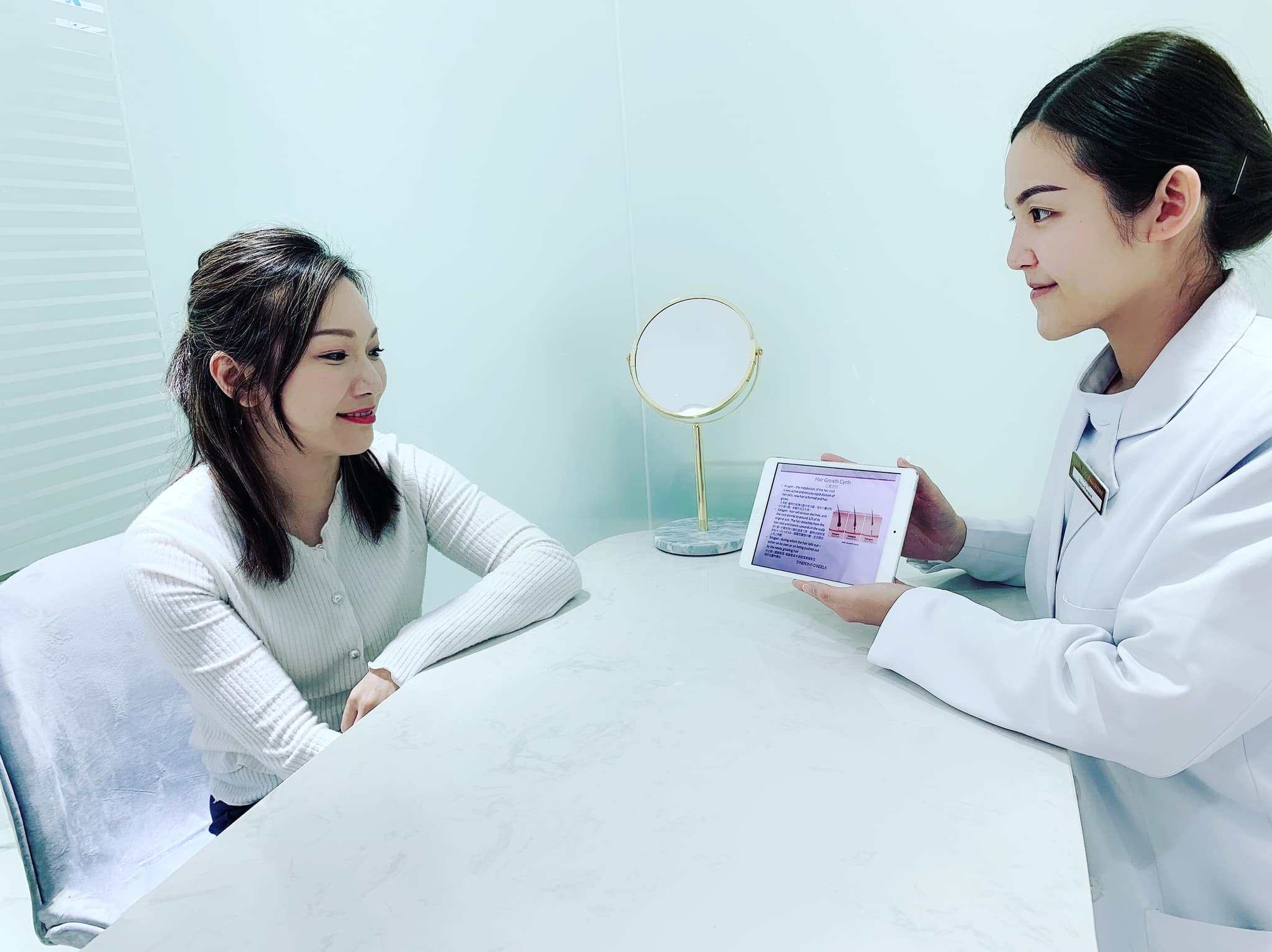 開始做脫毛前,會先做TechPRO™ 激光反應測試。