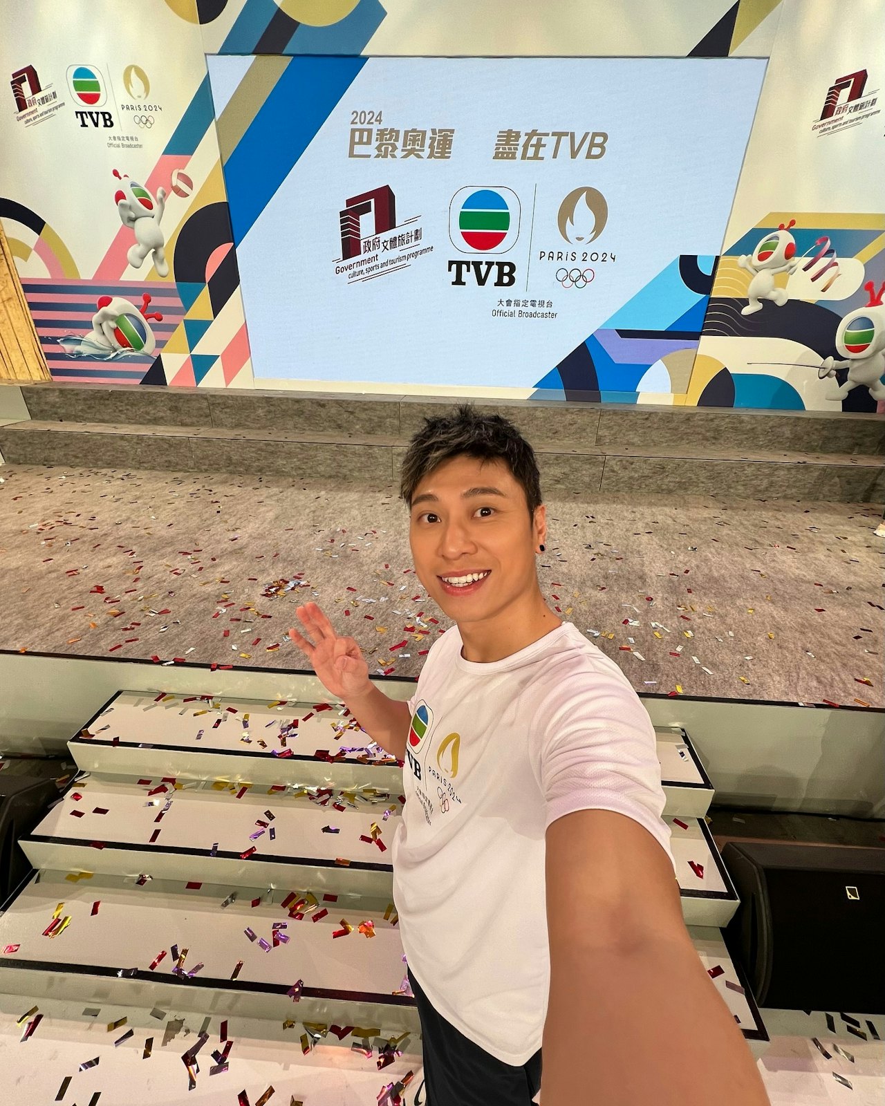 何振然是TVB體育主持,今次是他第四次採訪奧運盛事。