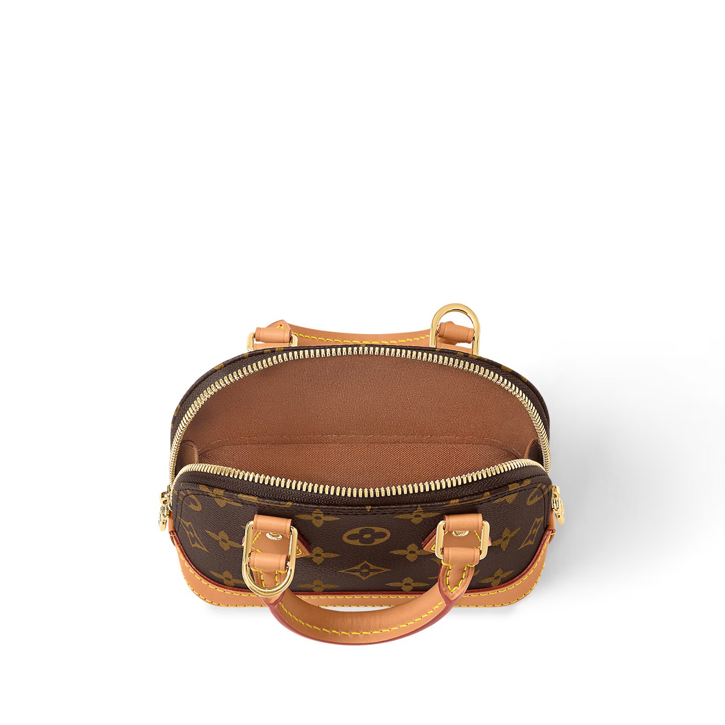 拉開雙拉鏈後可展現格外寬敞的內部間隔。