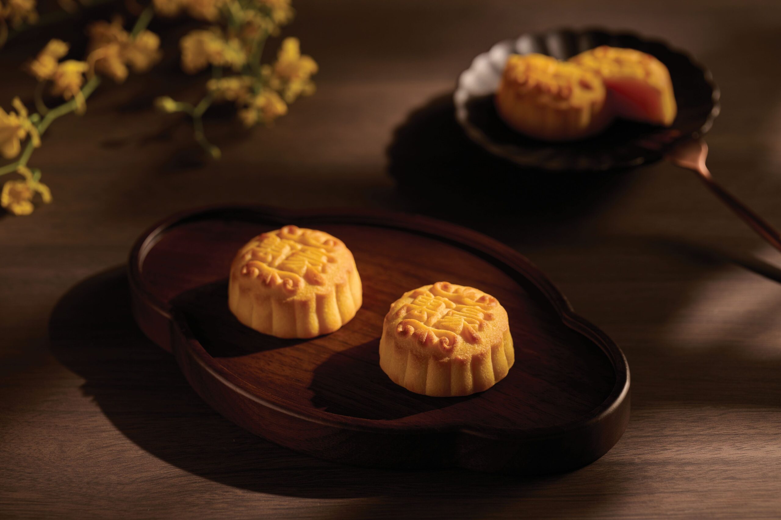 迷你奶黃月餅。