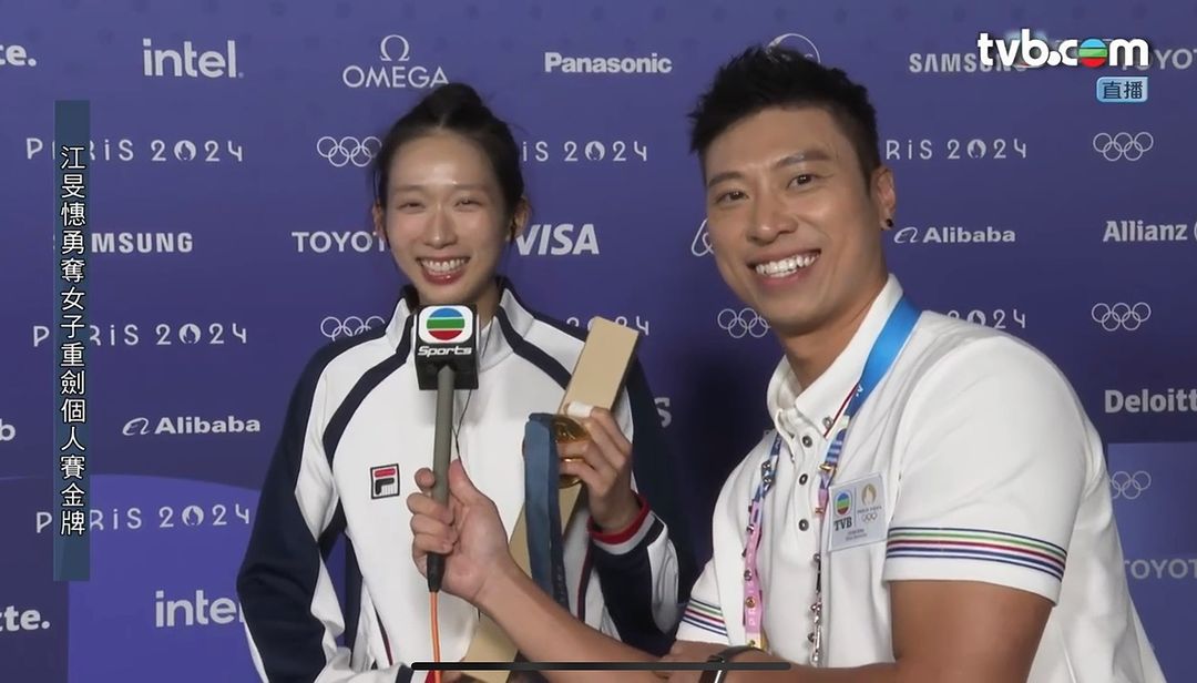 TVB派出的主持何振然在有限時間內問到江旻憓幾條重點問題，而獲得網民大讚夠專業。