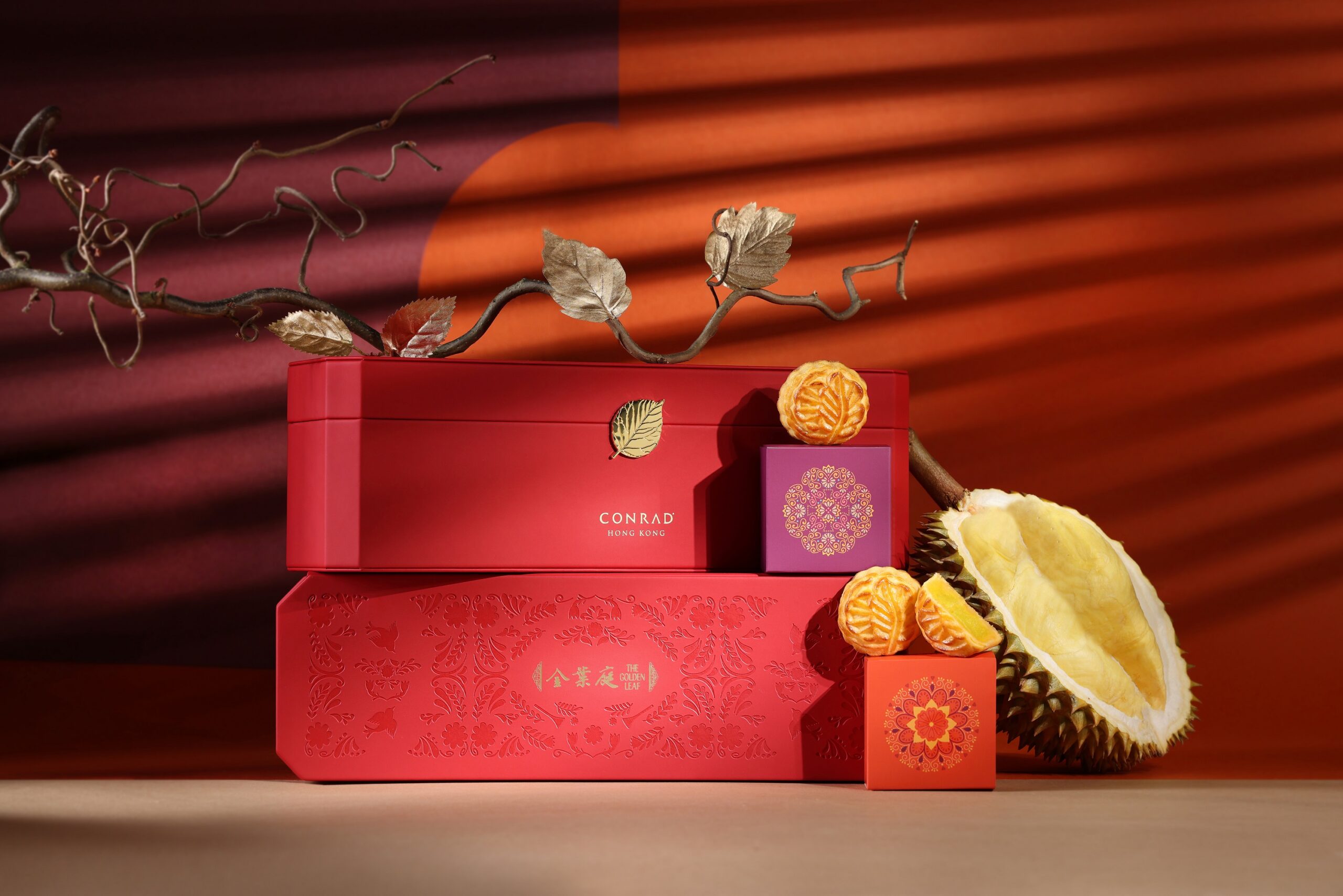 迷你貓山王榴槤月餅。